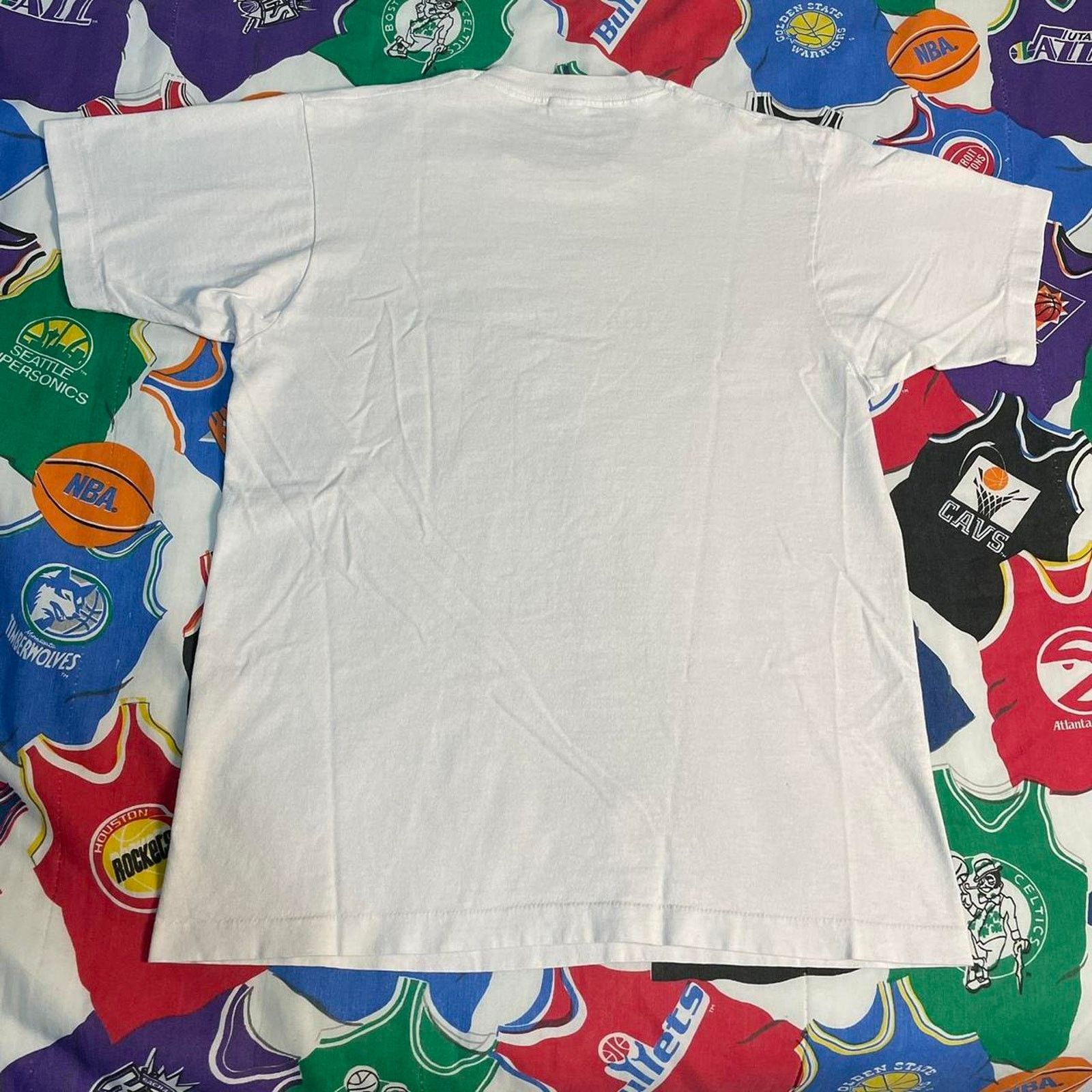 NBA × Vintage VTG 90s NBA Dominique Wilkins Atlanta Hawks Basketball Tee Size US L / EU 52-54 / 3 - 2 Thumbnail
