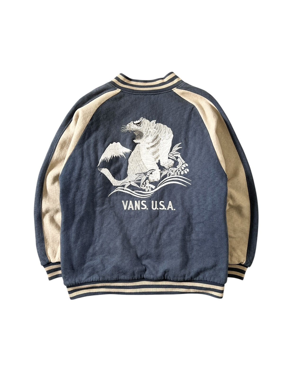 Vans Vintage 90s Vans Embroidered Souvenir Jacket Size US L / EU 52-54 / 3 - 1 Thumbnail