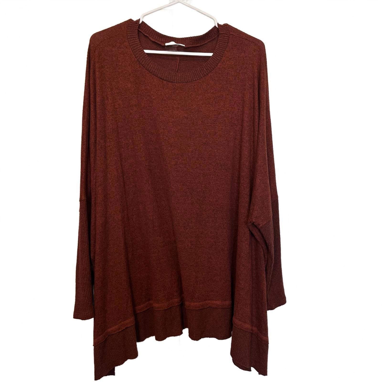 Designer JODIFL Women's Oversized Rust Sweater Size L / US 10 / IT 46 - 1 Thumbnail