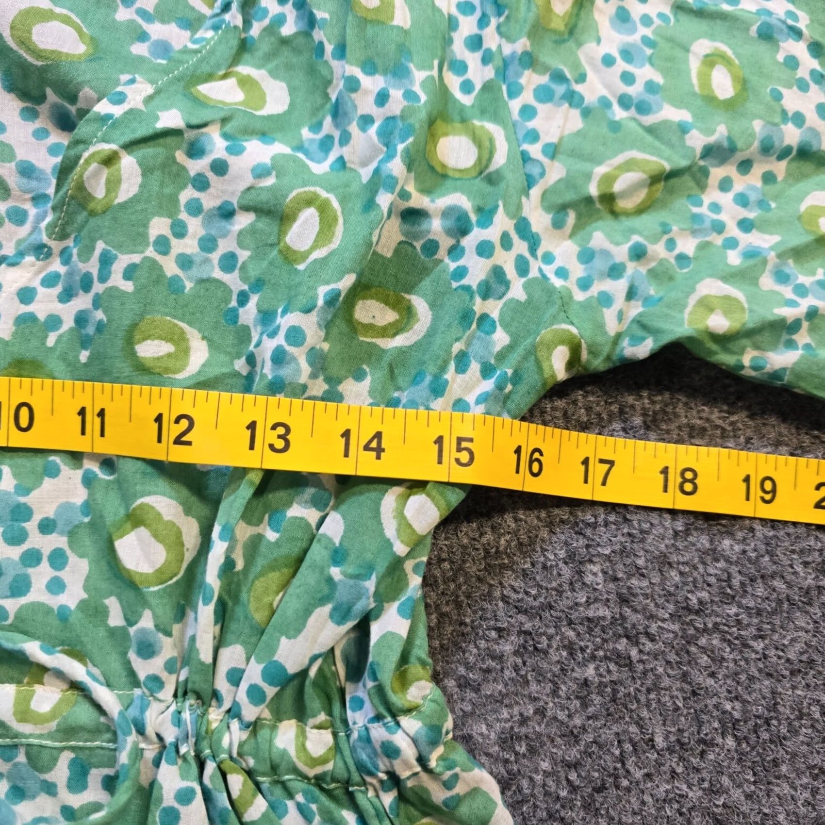 Vintage Gretchen Scott Dress Womens Small Green Floral Long Sleeve Lightweight Casual Dress Size S / US 4 / IT 40 - 5 Thumbnail