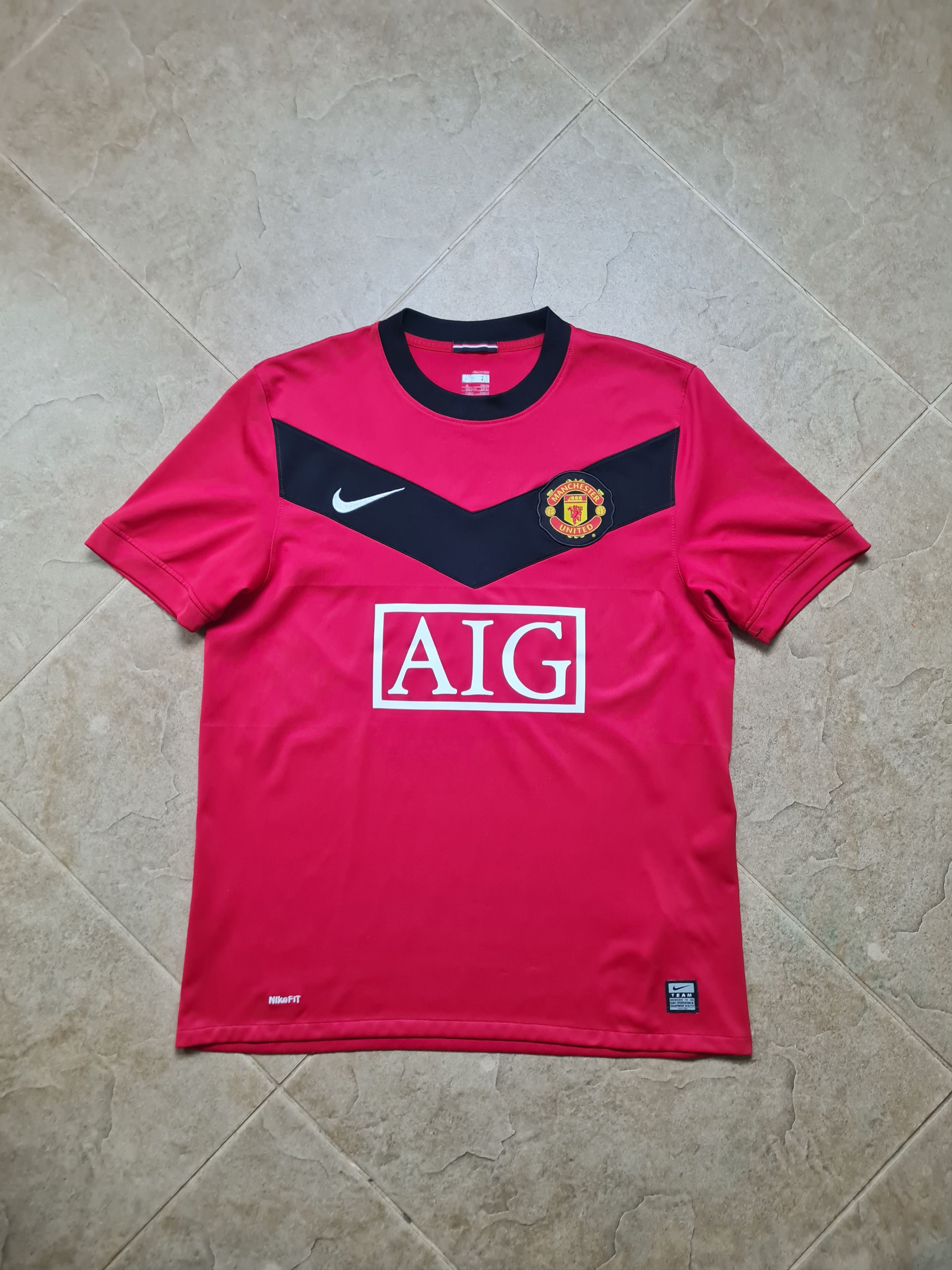 Nike MANCHESTER UNITED 2009/2010 NIKE HOME FOOTBALL SHIRT #7 OWEN Size US M / EU 48-50 / 2 - 2 Thumbnail