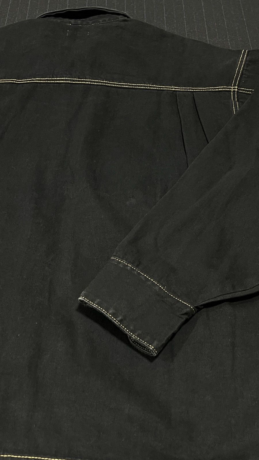 Willy Chavarria Willy Chavarria Denim Black Vintage Light Jacket Size US M / EU 48-50 / 2 - 12 Thumbnail