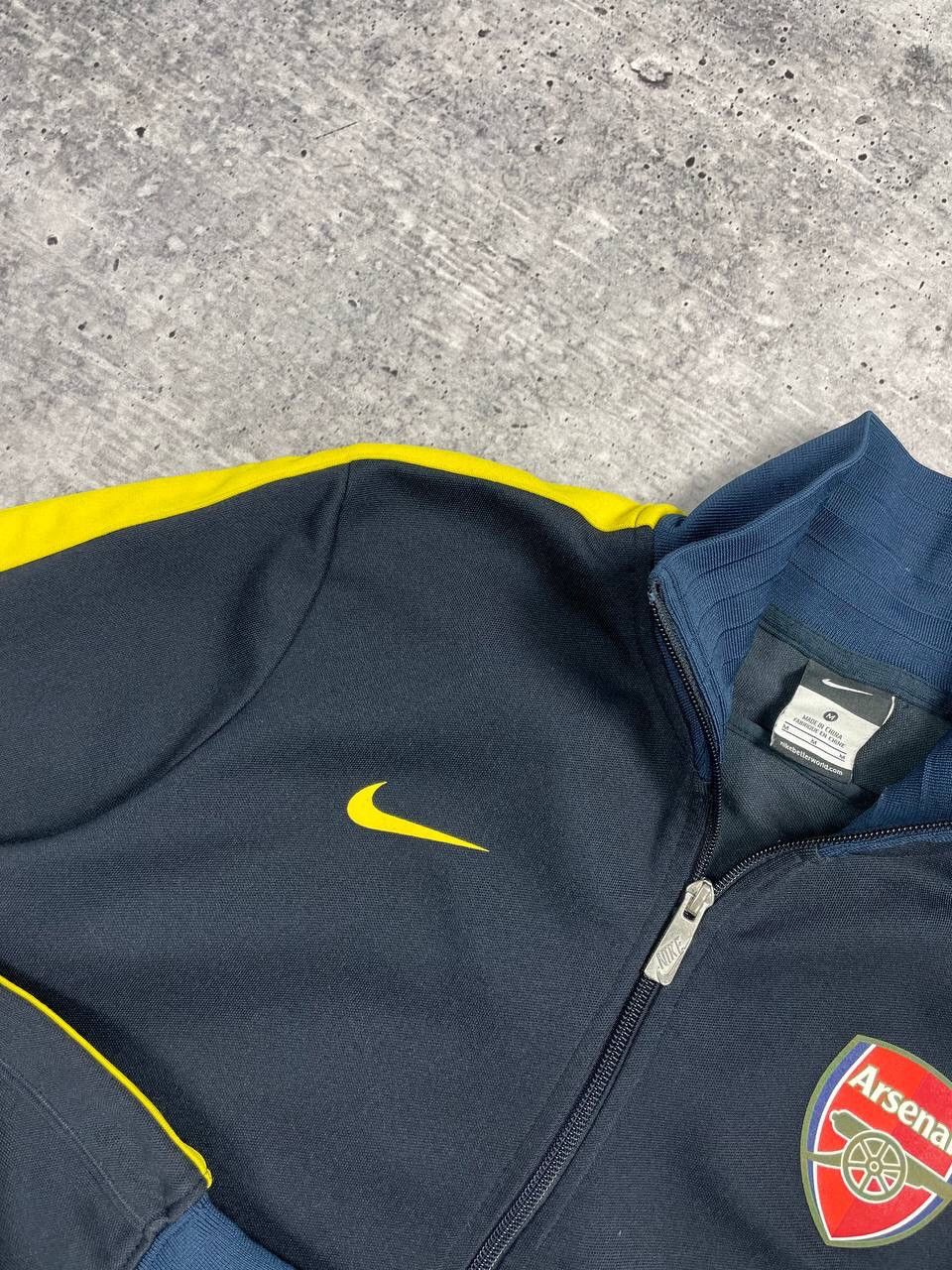 Nike × Vintage Vintage Nike Y2K Style Football Arsenal Big Logo Zip Olympic Size US M / EU 48-50 / 2 - 9 Thumbnail