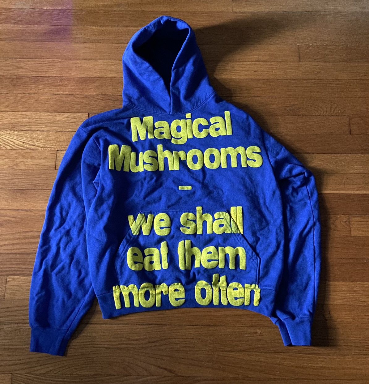 image of Lyrical Lemonade By Cole Bennett Magic Mushroom Hoodie in Blue, Men's (Size Medium)