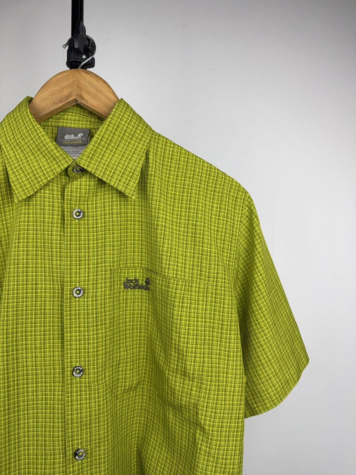 Jack Wolfskin Jack Wolfskin Outdoor Gorpcore Plaid Shirt Green Hiking Size US S / EU 44-46 / 1 - 4 Thumbnail