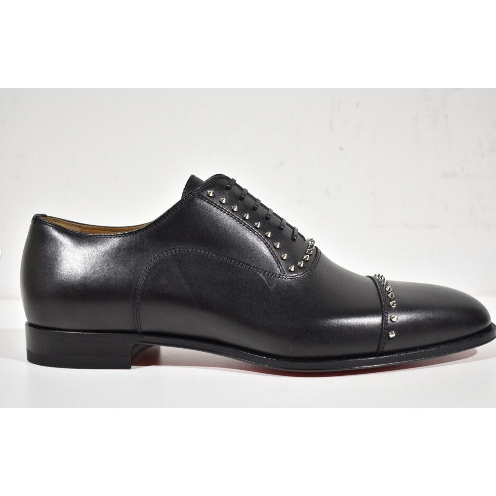 Christian Louboutin Christian Louboutin Leather Spike Oxford Dress Loafer 40 7 Size US 7 / EU 40 - 2 Thumbnail