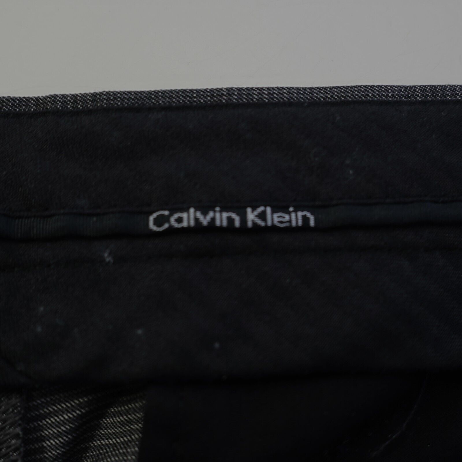 Calvin Klein Calvin Klein Gray Wool Plaid Mid Rise Flat Front Dress Pants Size 36R - 11 Thumbnail