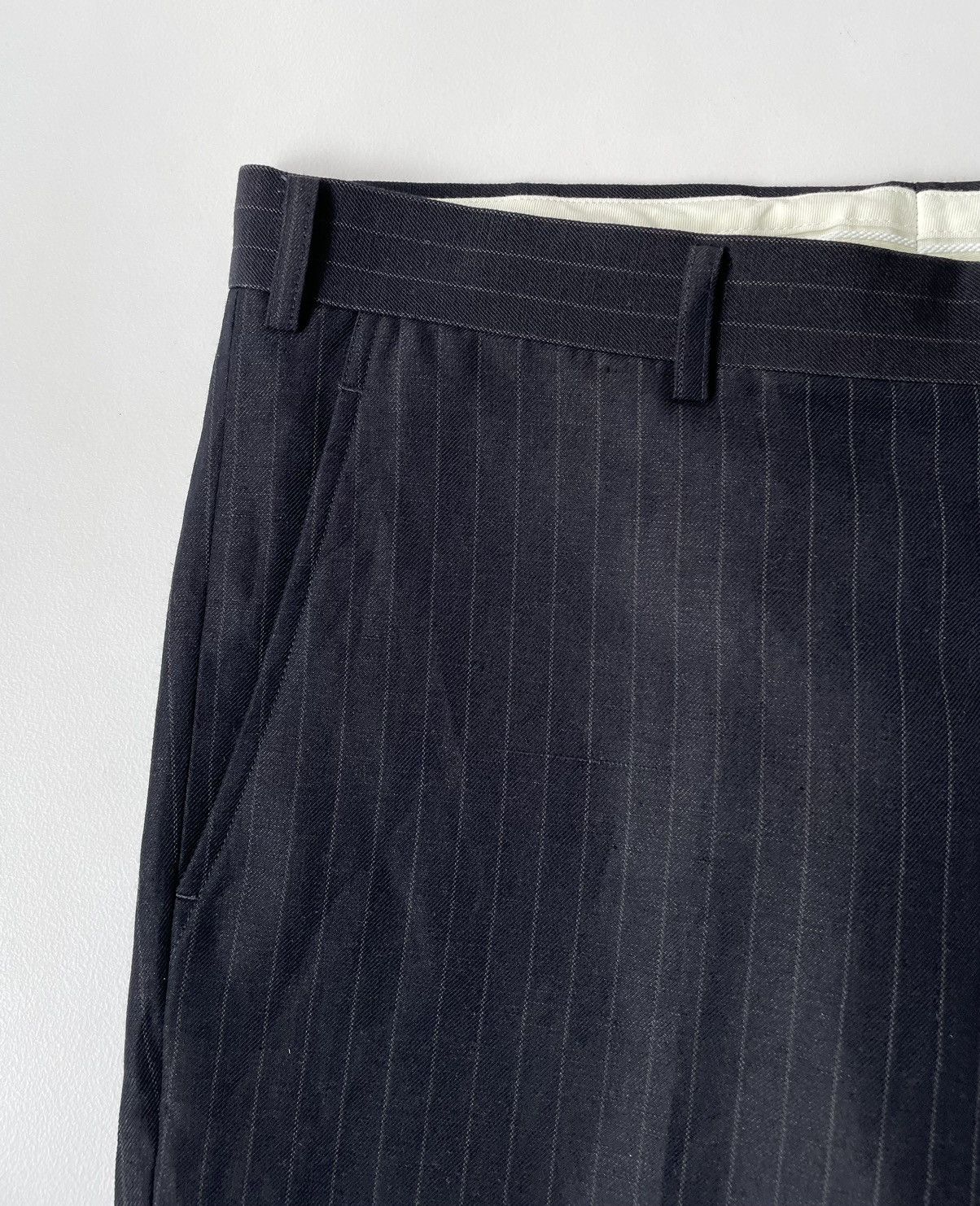 Comme des Garcons S/S 15 Black/Grey Pinstripe Trousers Size US 34 / EU 50 - 5 Thumbnail