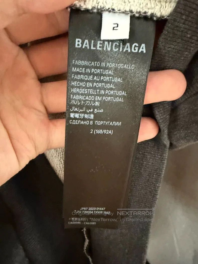 Balenciaga Balenciaga New Black Grey Hoodie. Size US L / EU 52-54 / 3 - 3 Thumbnail
