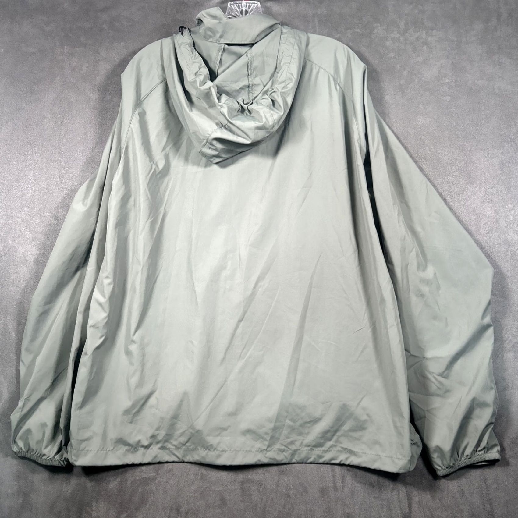 Vintage 33,000ft Hooded Windbreaker Jacket Mens L Green Full Zip Lightweight Packable Size US L / EU 52-54 / 3 - 7 Thumbnail