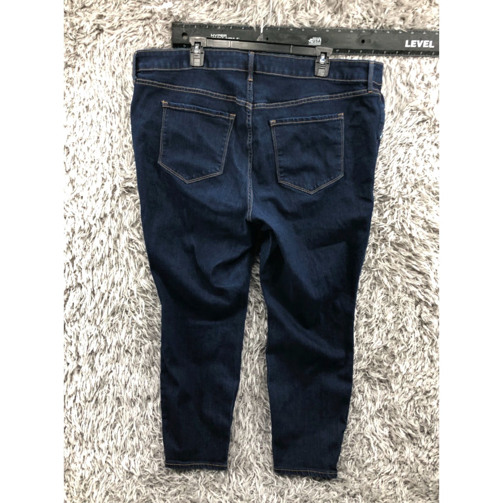 Old Navy Old Navy High Rise Super Skinny Jeans Plus Size 22 Womens Medium Wash Blue Flaw Size 40" / US 18 - 7 Thumbnail