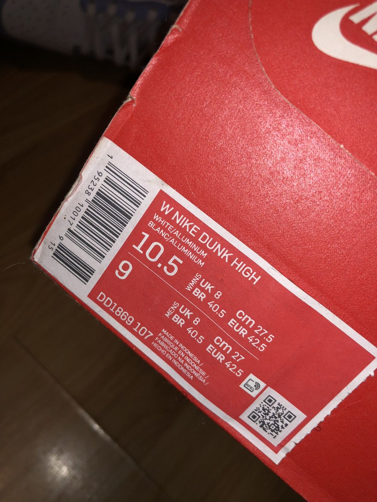 Nike Nike Dunk High Aluminum - Size 9 Size US 9.5 / EU 42-43 - 9 Thumbnail