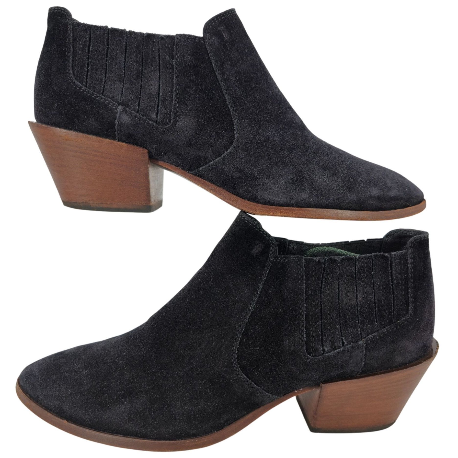 Tod's Tod's Italy Tex Black Suede Ankle Booties Womens 6.5 Chunky Size US 6.5 / IT 36.5 - 2 Thumbnail