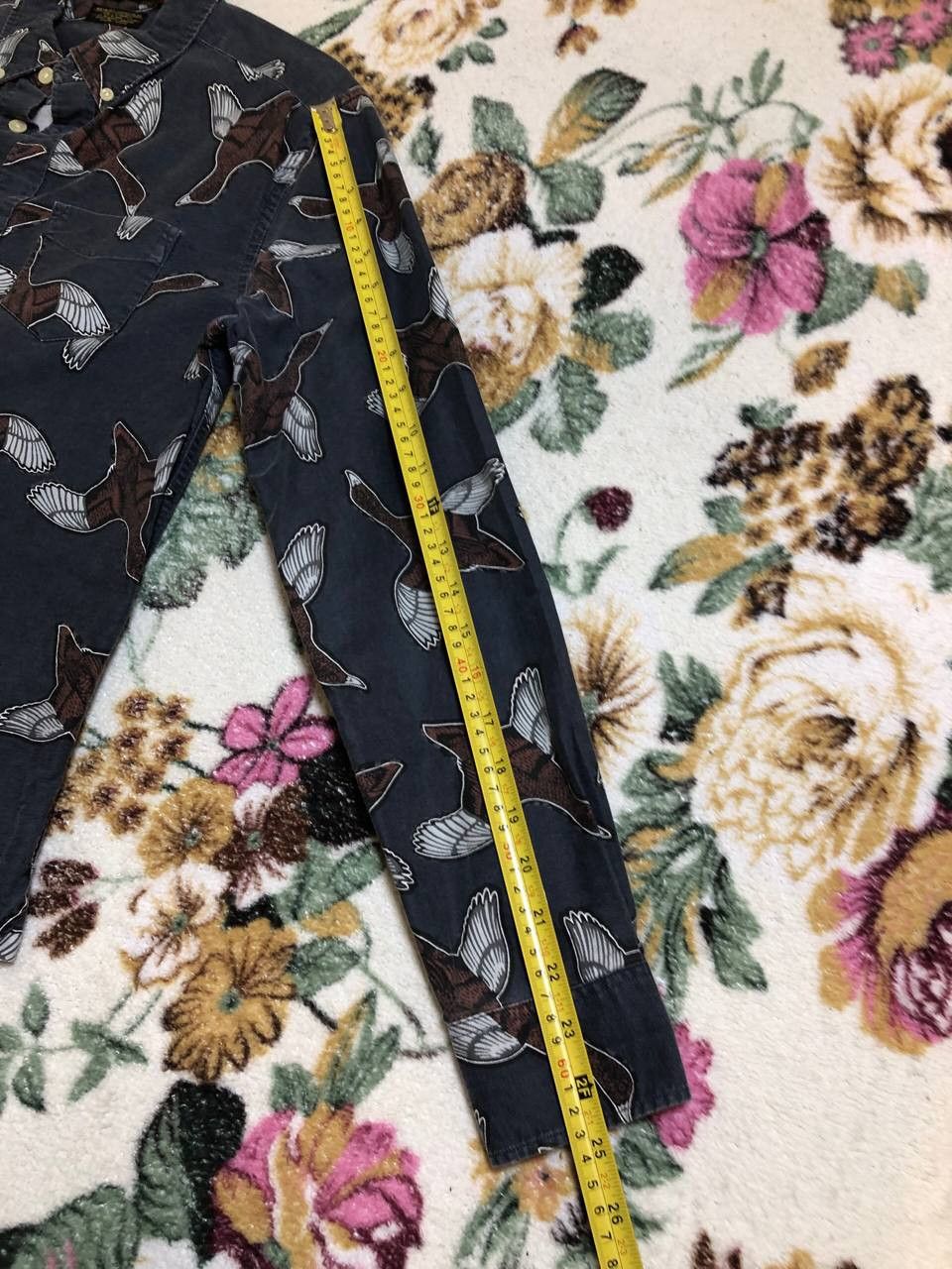 Allsaints Vintage bird print Shirt Allsaints crazy Y2K slim fit Size US XS / EU 42 / 0 - 3 Thumbnail