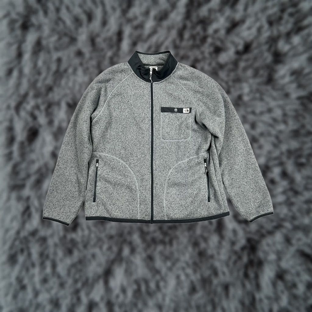 The North Face The North Face Gordon Lyons Full Zip Sweater Fleece Jacket Mens XL Heather Gray Size US XL / EU 56 / 4 - 1 Thumbnail