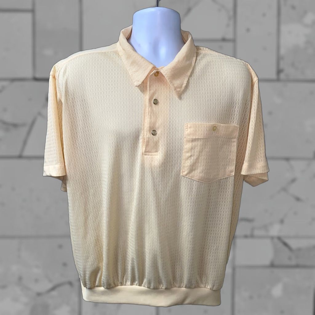 Haband VINTAGE Haband Mens Yellow Short Sleeve Golf Polo Shirt Size L Size US L / EU 52-54 / 3 - 1 Thumbnail