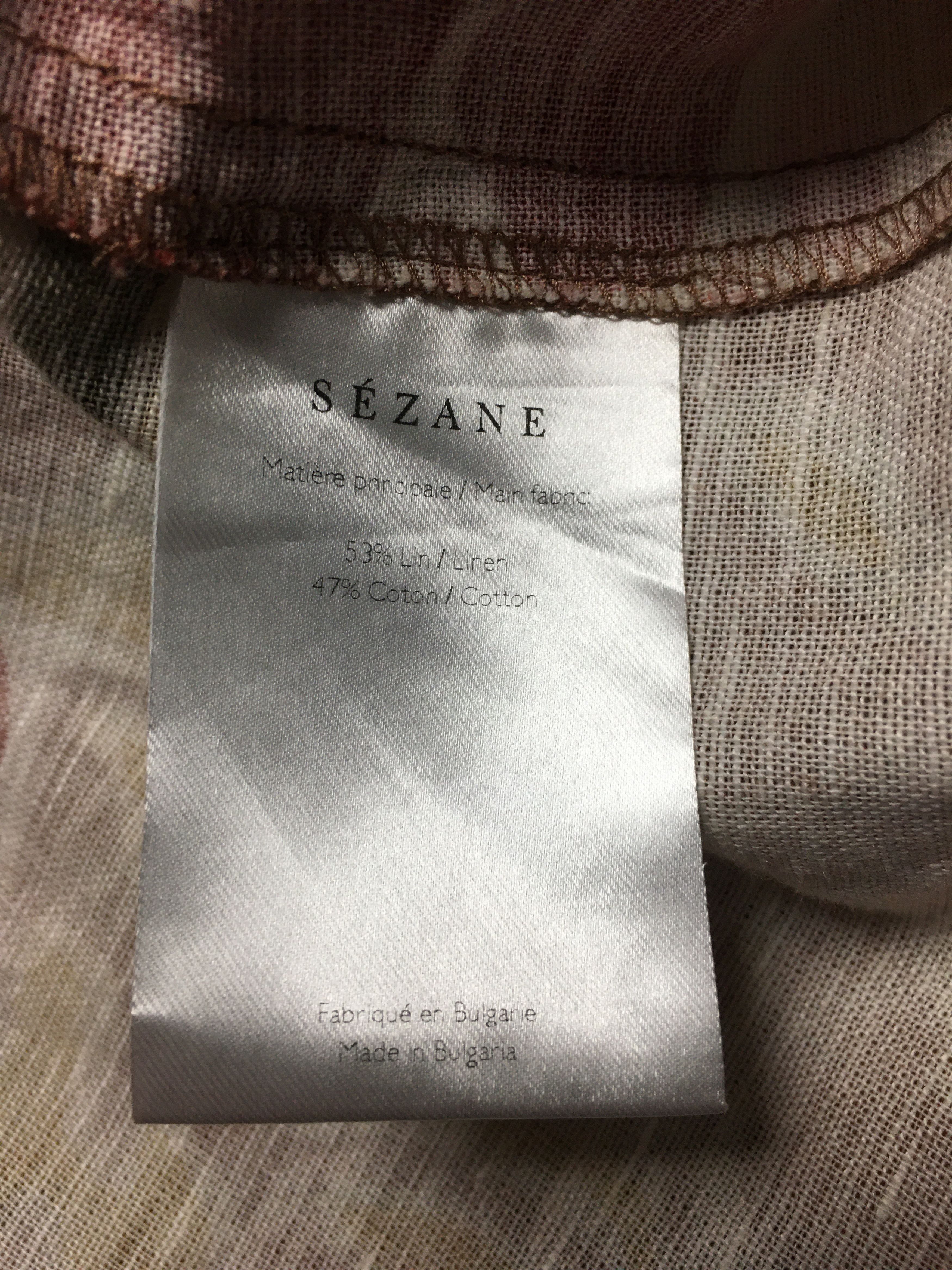 Sezane Sezane Mathilda Linen Blend Floral Dress EU 40 Size M / US 6-8 / IT 42-44 - 12 Thumbnail