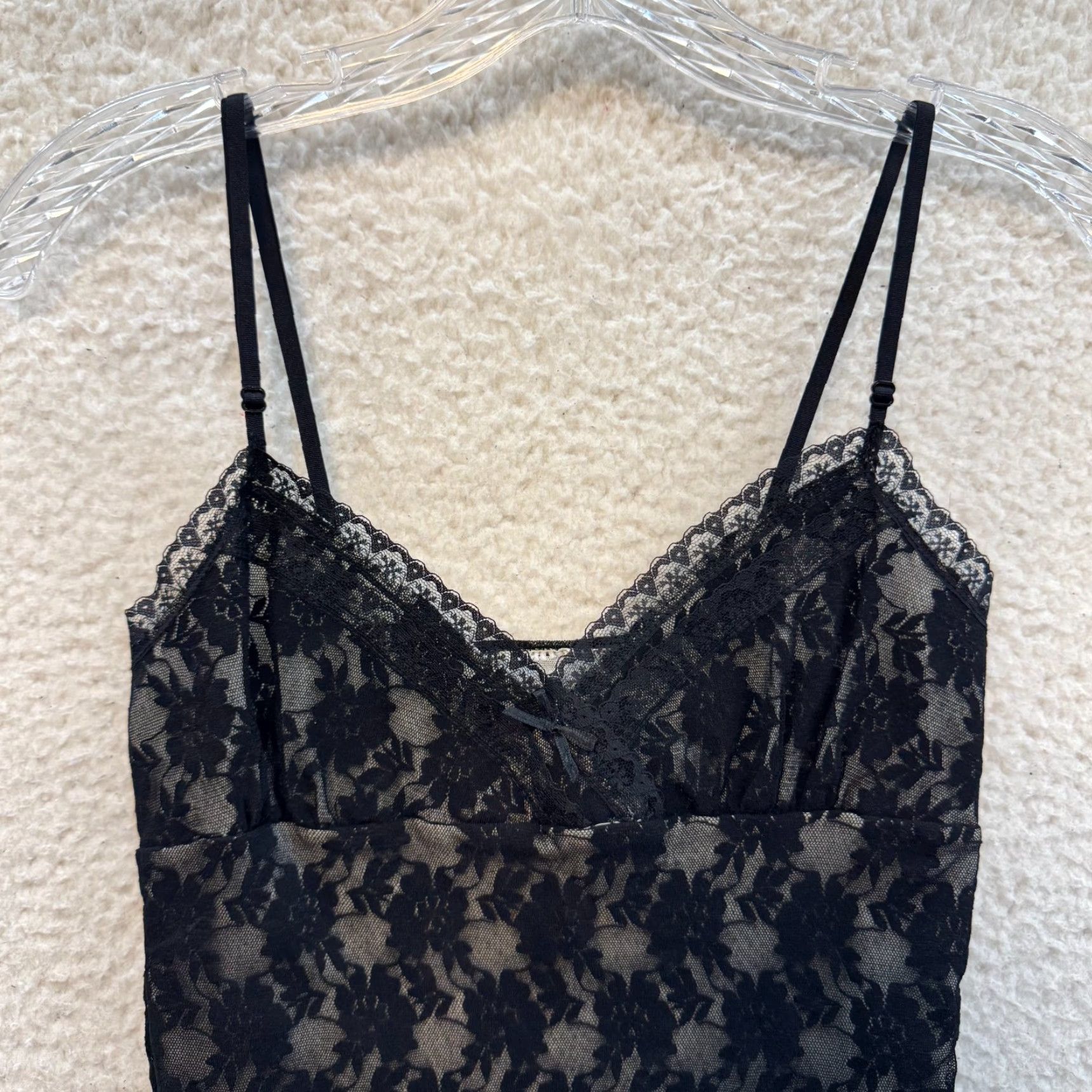Vintage Vintage 90s Black Lace Goth XS Camisole Tank Top User: Vintage 90s Black Lace Goth XS Camisole Tank Top Size XS / US 0-2 / IT 36-38 - 3 Thumbnail
