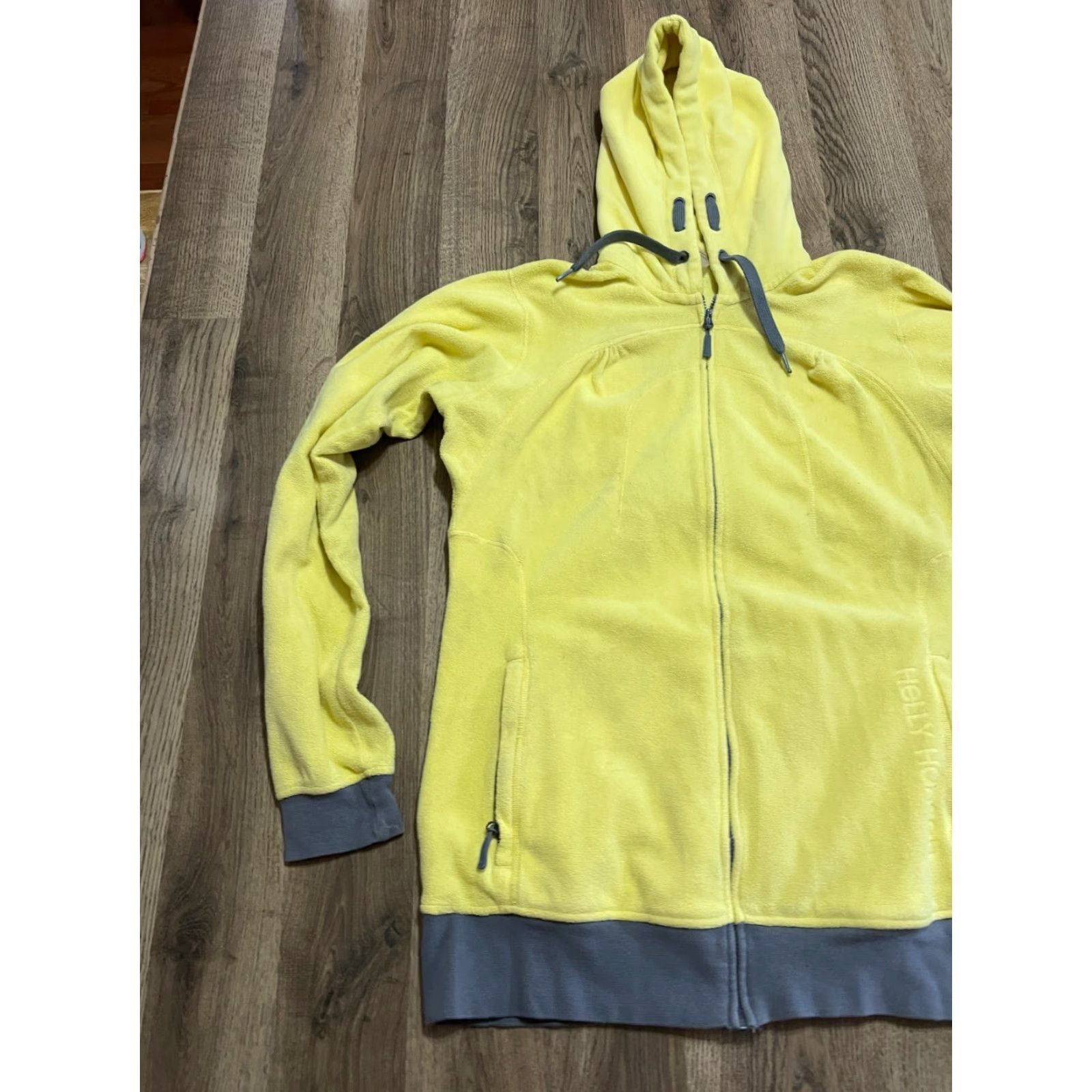 Helly Hansen Helly Hansen Hoodie Womens XL Yellow Full Zip Long Sleeve Pockets Modern Casual Size XL / US 12-14 / IT 48-50 - 4 Thumbnail