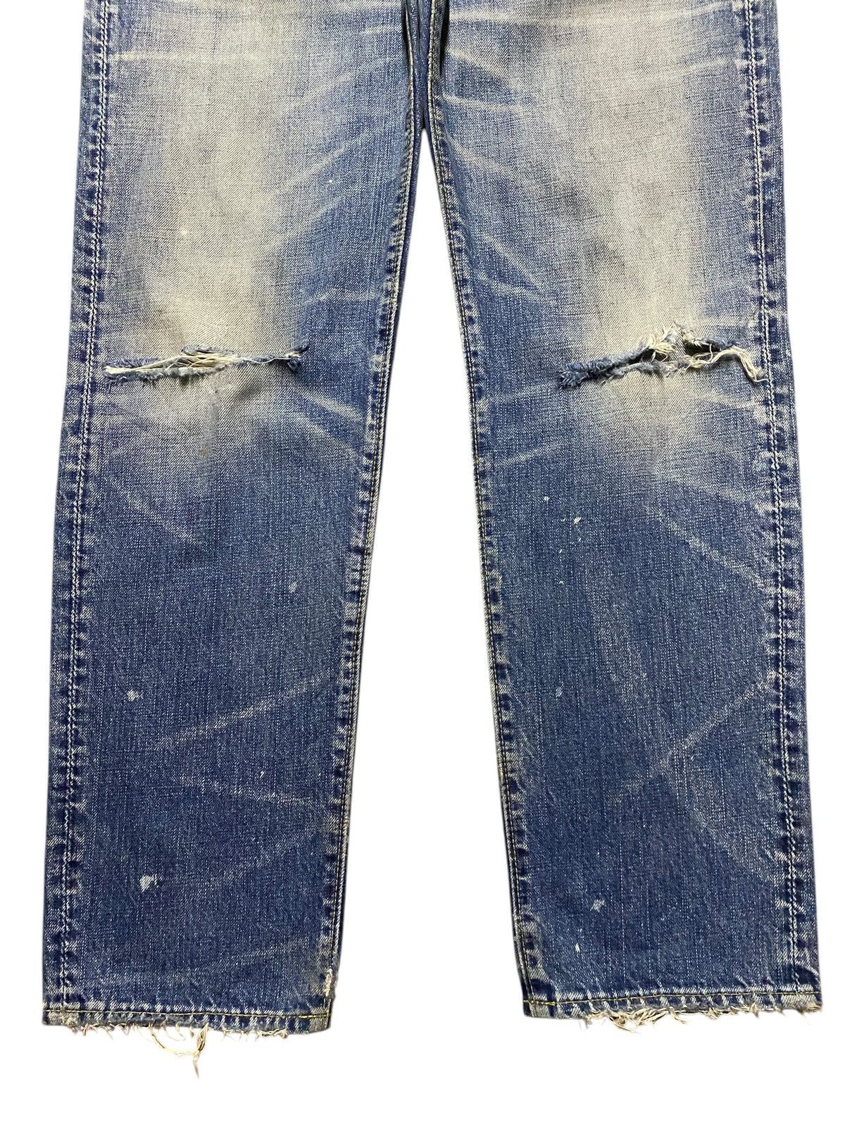 Neighborhood Vintage Japanese Brand Skull Ripped Jeans Size US 33 - 5 Thumbnail