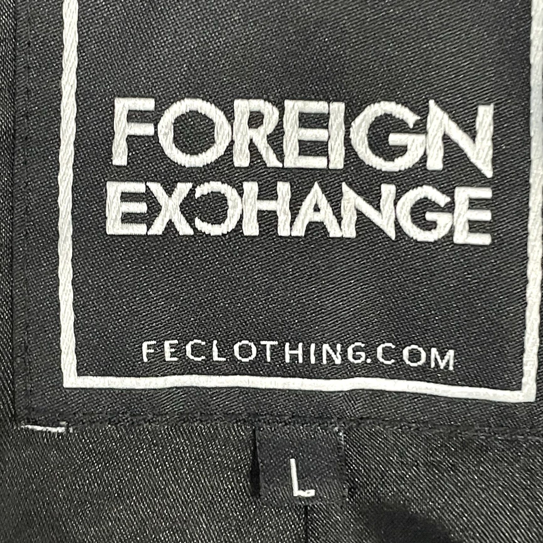 Vintage Foreign Exchange Black Zipped Lightweight Lined Band Collar Jacket Size Large L Mens Size US L / EU 52-54 / 3 - 3 Thumbnail