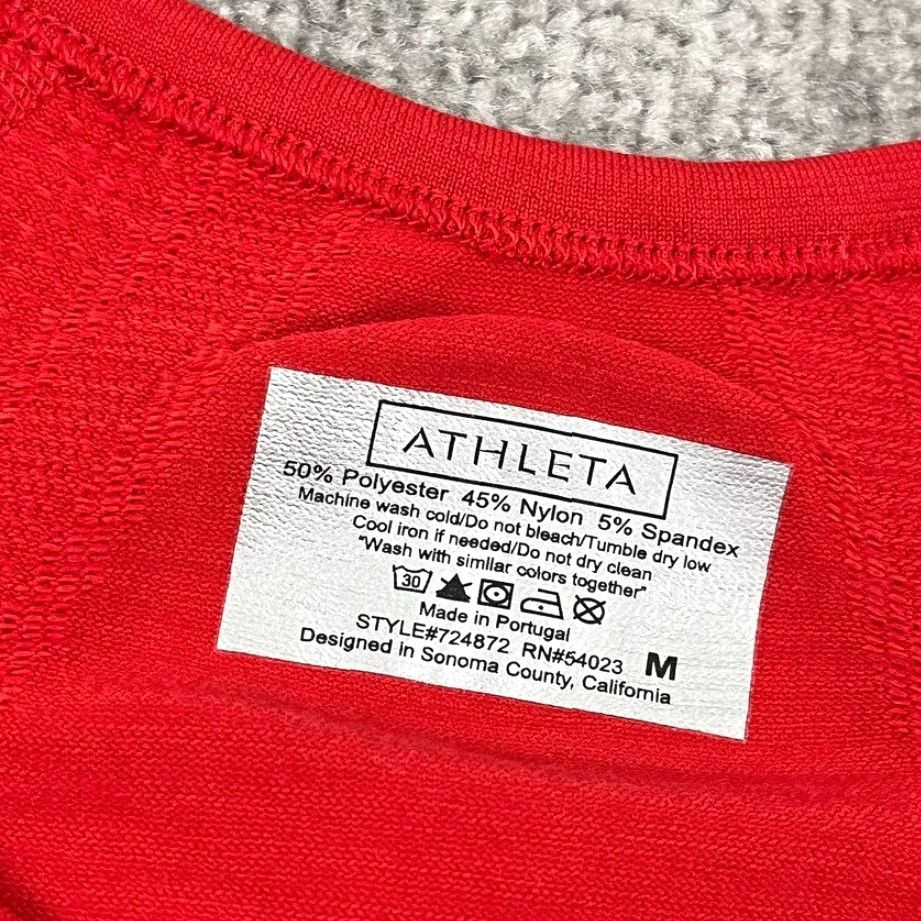 Athleta Athleta Fastest Track Shirt Womens Medium Red Performance Running Long Sleeve Size M / US 6-8 / IT 42-44 - 2 Thumbnail
