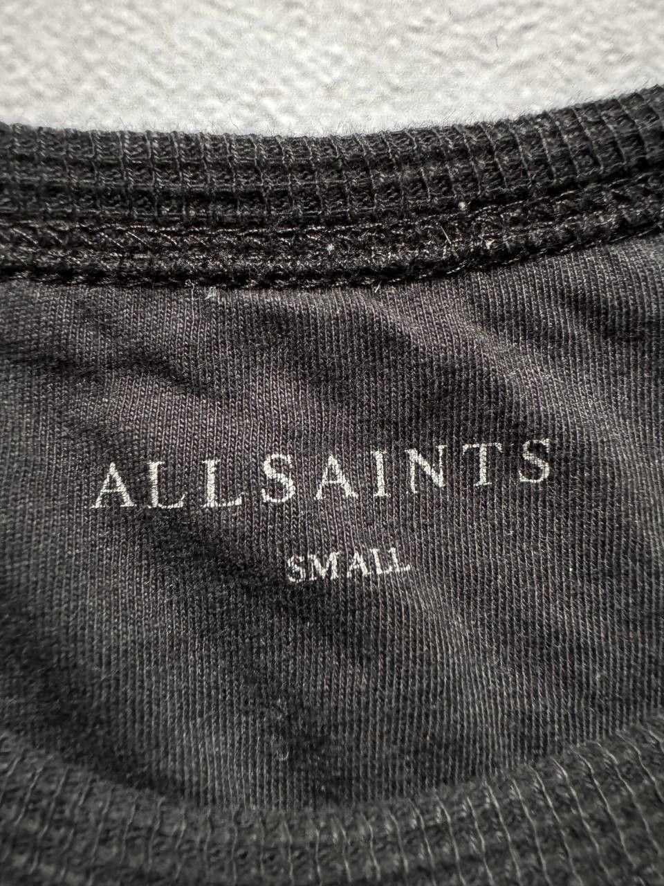 Allsaints Allsaints black waffle t-shirt small Size US S / EU 44-46 / 1 - 4 Thumbnail
