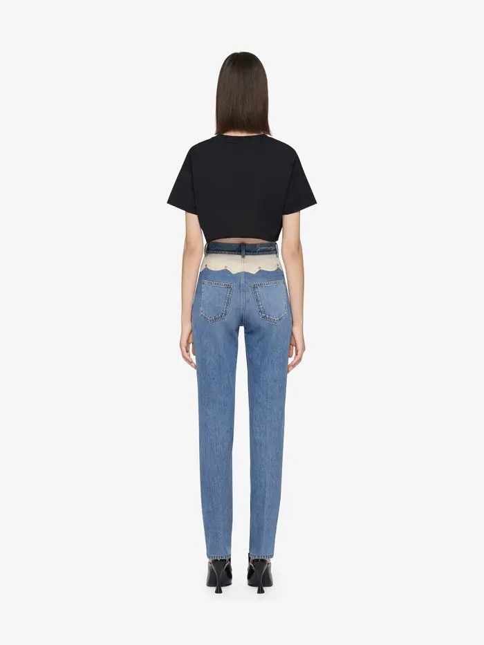 Givenchy o1w1db10326 Cropped T-Shirt in Black Size L / US 10 / IT 46 - 3 Thumbnail