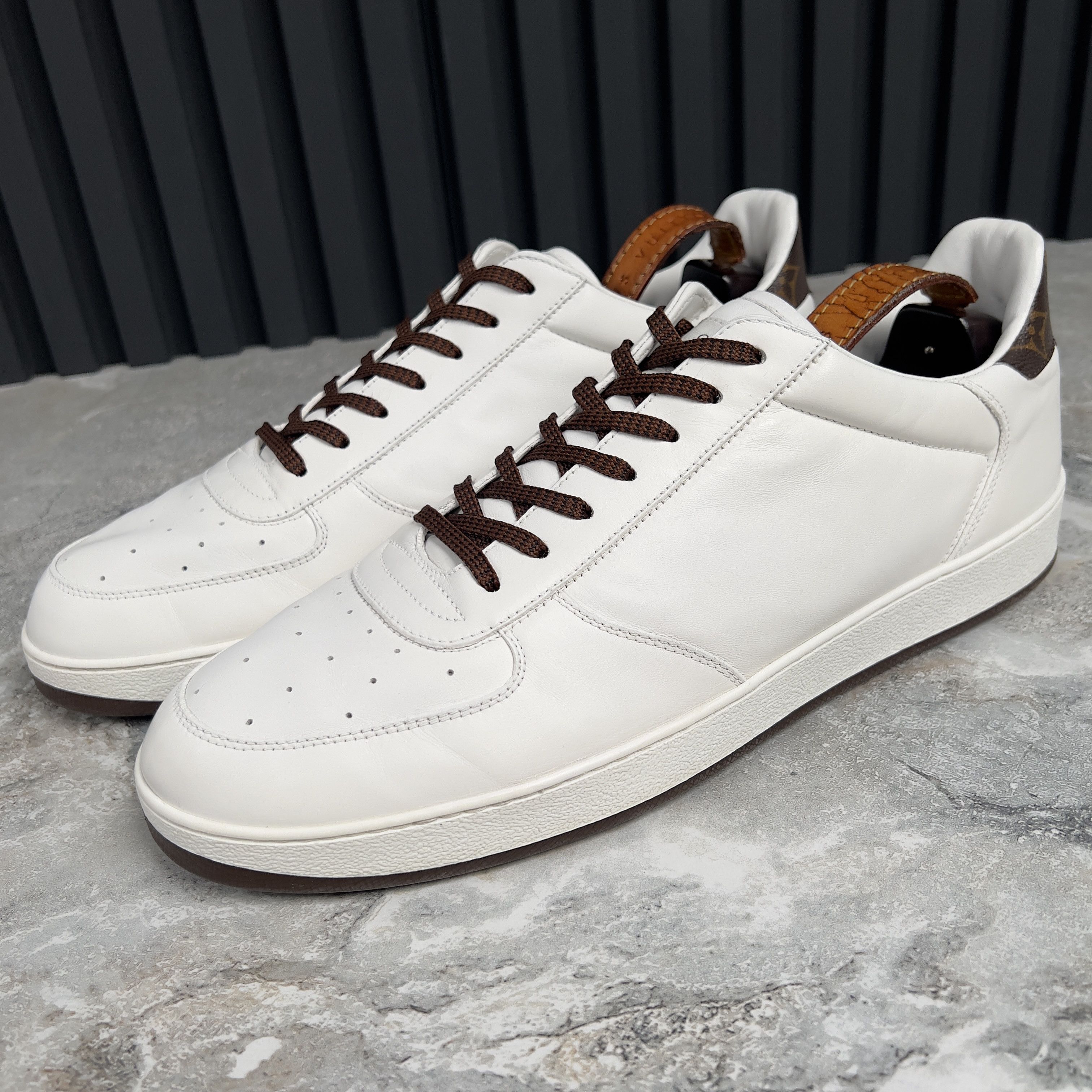 Louis Vuitton Damier Embossed
Leather Outline Penny Slip On Loafers LV Damier Slip-Ons –16619 – Monarch Step main image 2