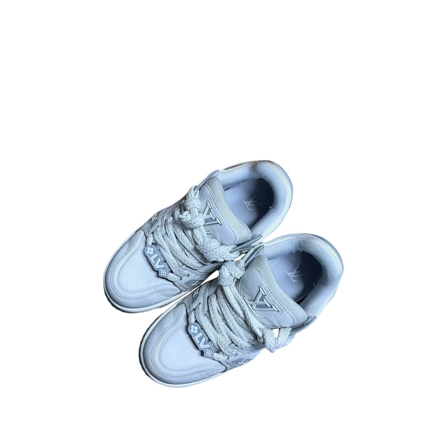 Louis Vuitton Louis Vuitton White Gray Skate Sneakers Size 8 Size US 9 / EU 42 - 1 Thumbnail