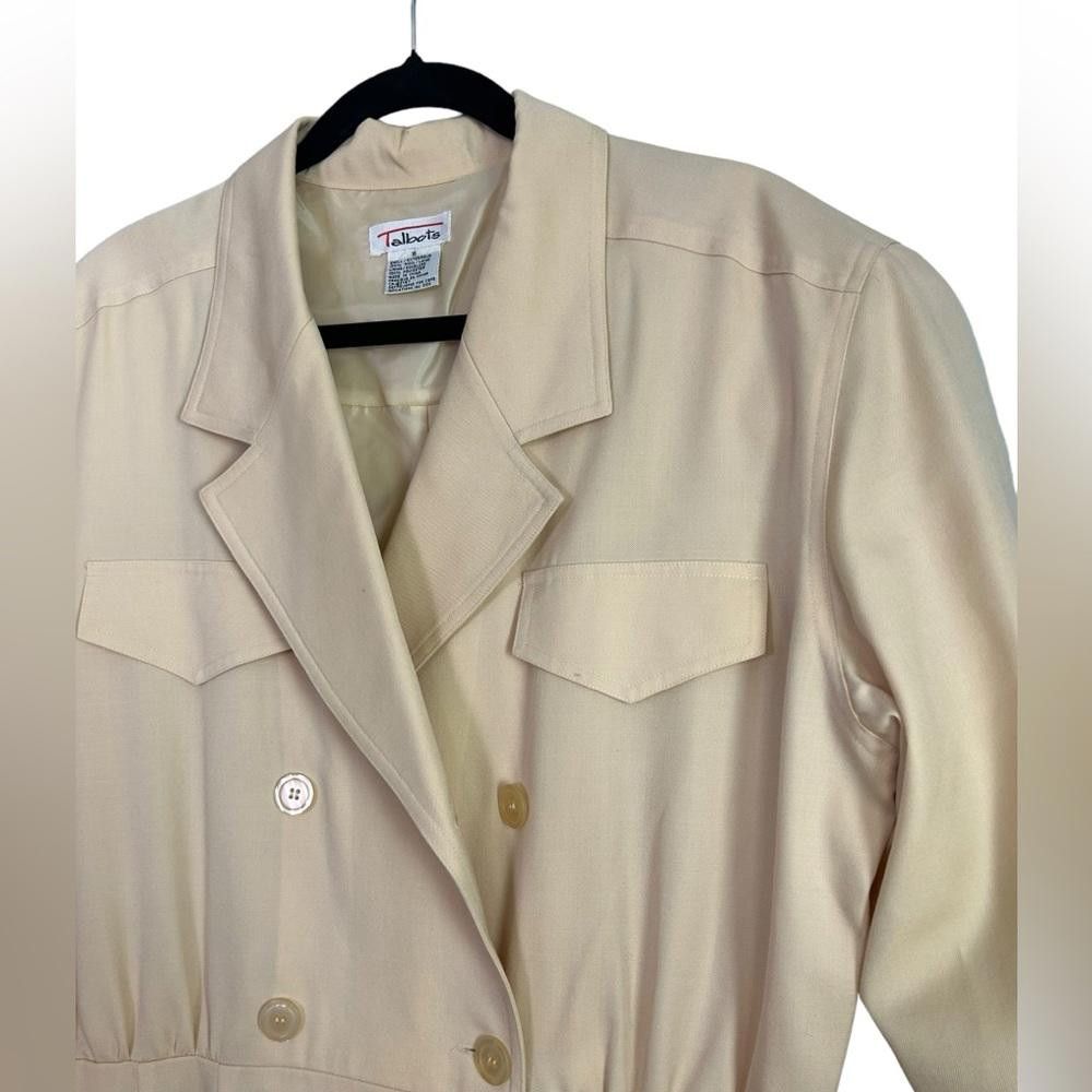Designer Talbots l Vintage Wool Lightweight Trench Coat Size 16 Size XXL / US 16-18 / IT 52-54 - 2 Thumbnail