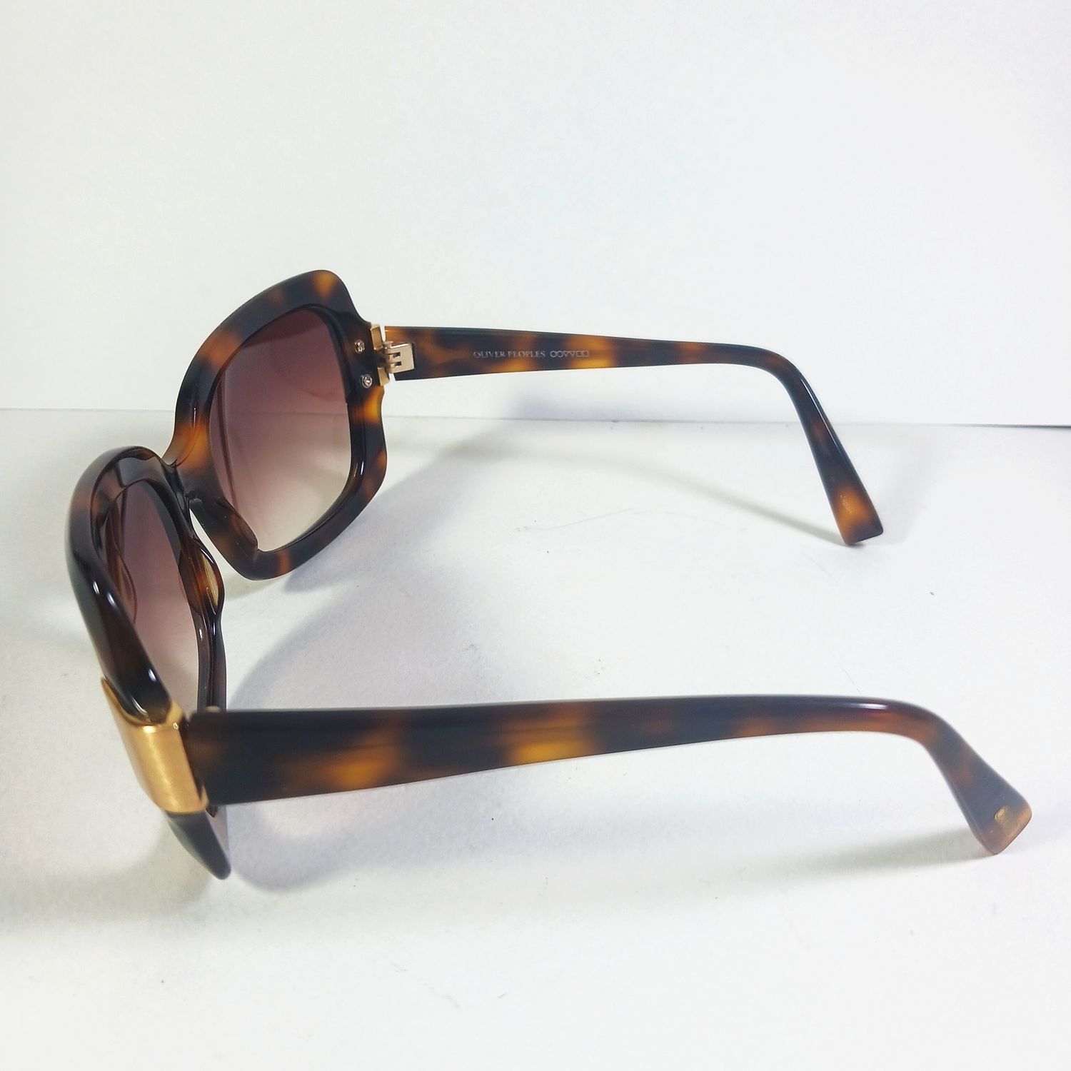 Oliver Peoples Oliver Peoples Vilette Tortoise Brown/Gold Sunglasses w/Case Size ONE SIZE - 6 Thumbnail