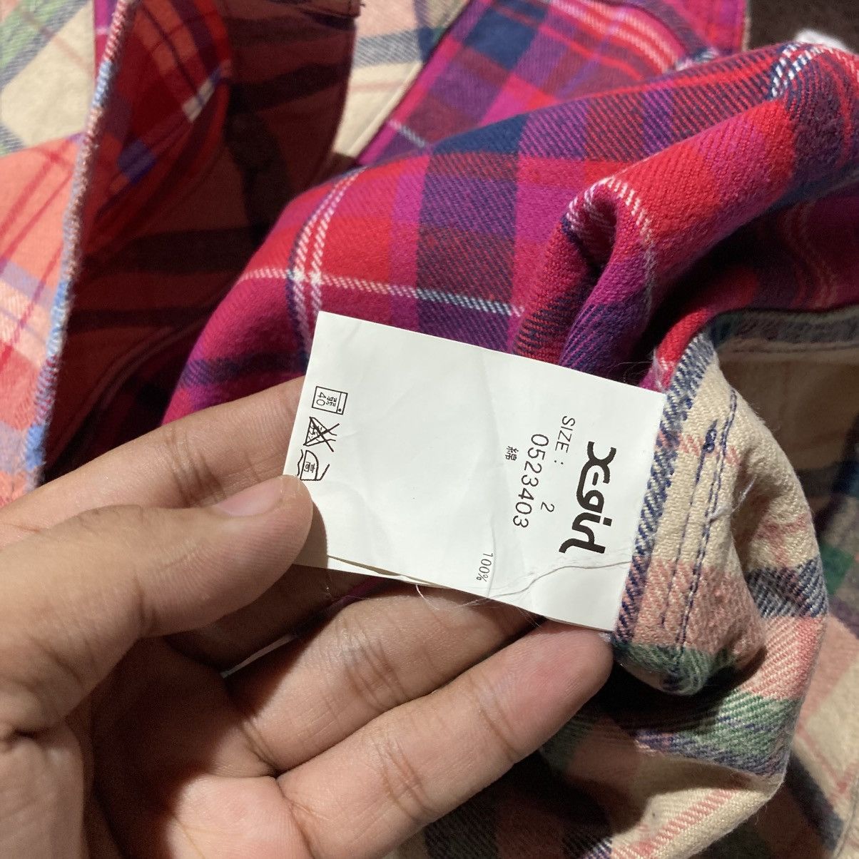Japanese Brand 2000s X-girl Patchwork Double Pocket Button Up Shirt Lgb Size US M / EU 48-50 / 2 - 17 Thumbnail