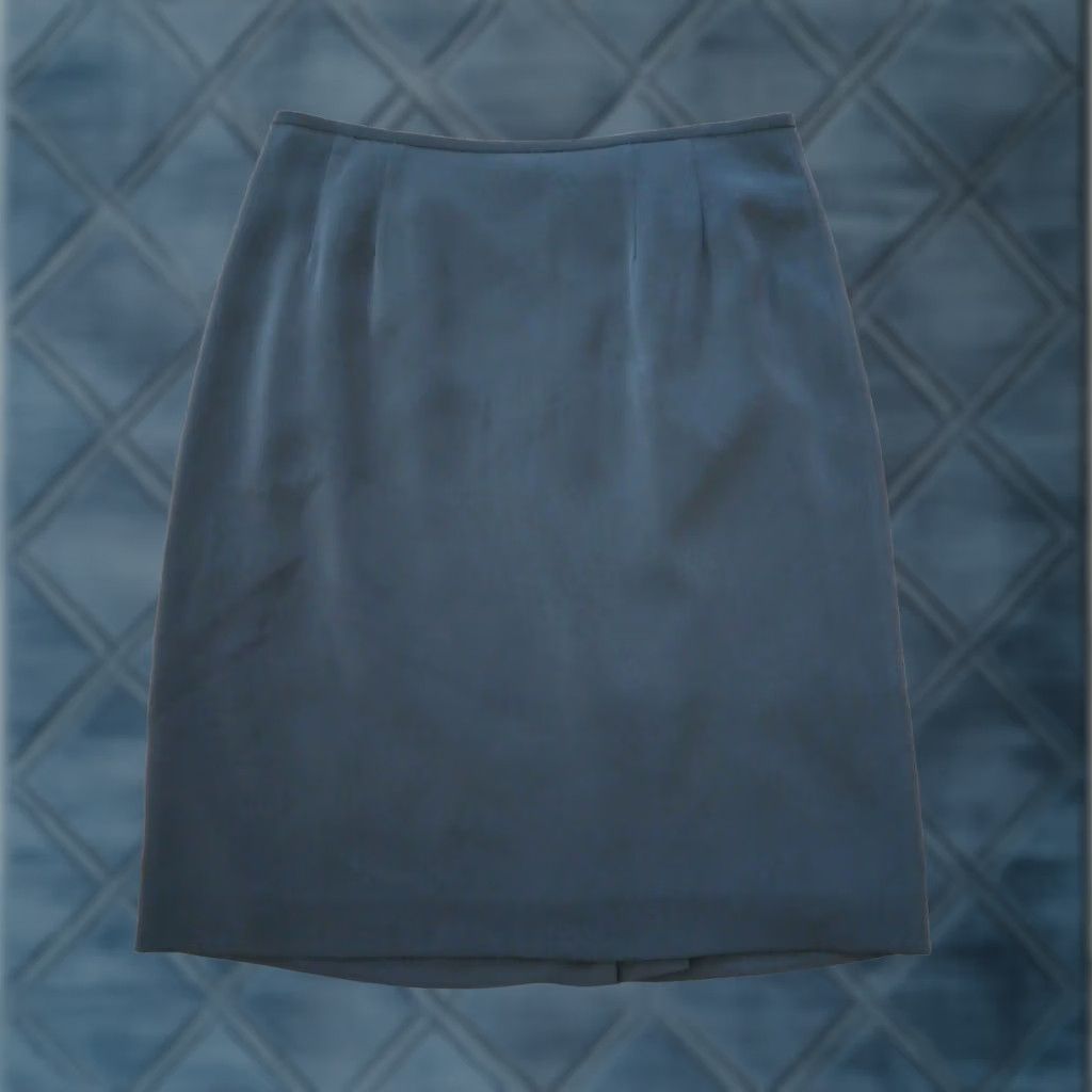 Kasper Kasper Skirt Petite 4P Gray Knee Length Pencil Lined Slit Women Size 27" / US 4 / IT 40 - 1 Thumbnail