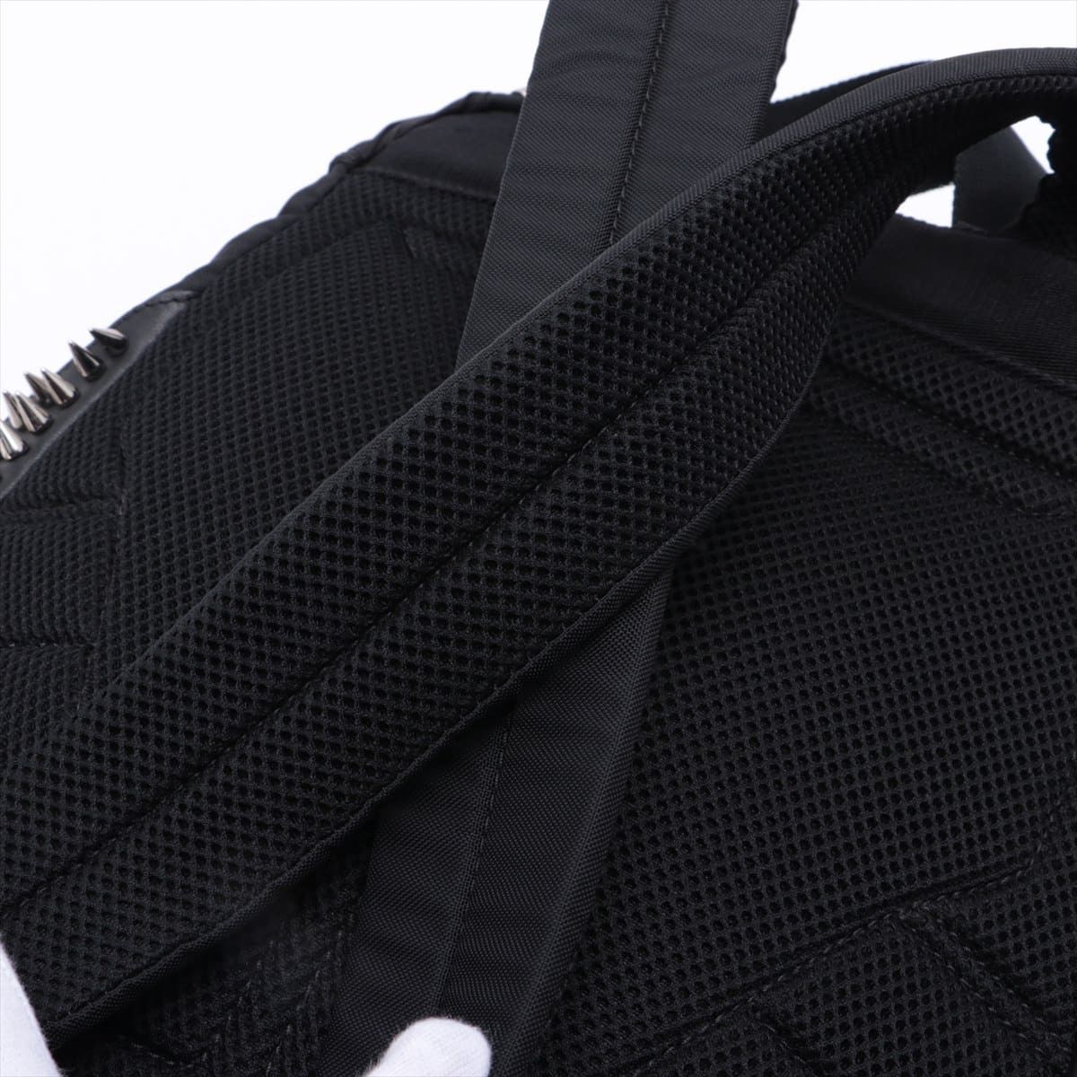 Valentino Valentino Garavani Studded Leather-Trimmed Nylon Backpack Size ONE SIZE - 10 Thumbnail