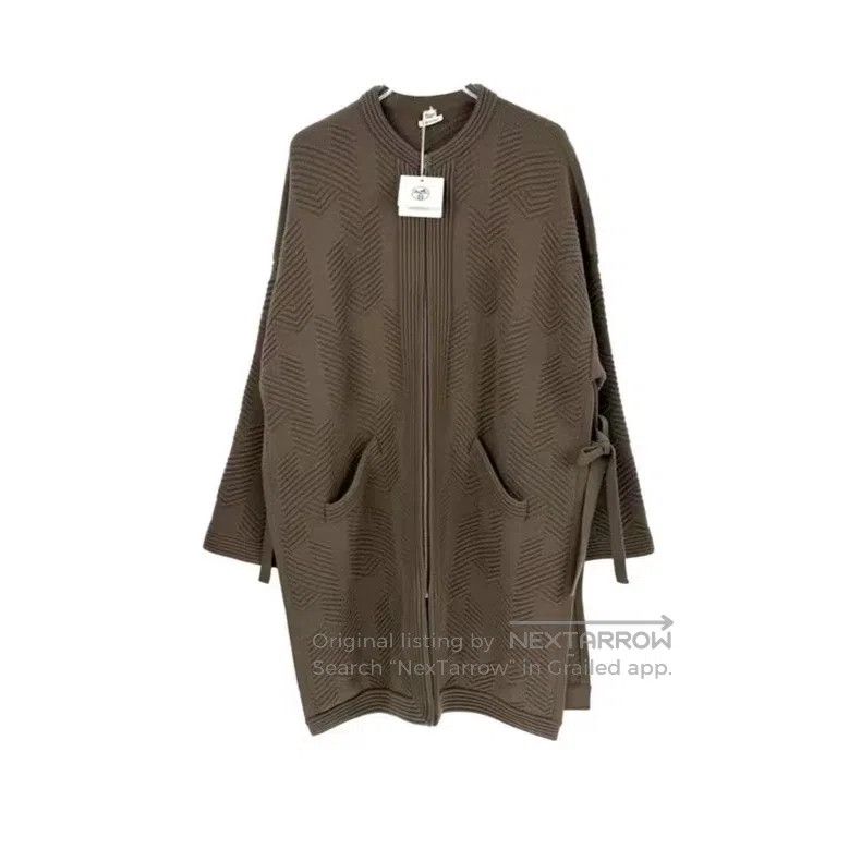 Hermes Hermes Brown Cashmere Zip-Up Cardigan Size XS / US 0-2 / IT 36-38 - 1 Thumbnail