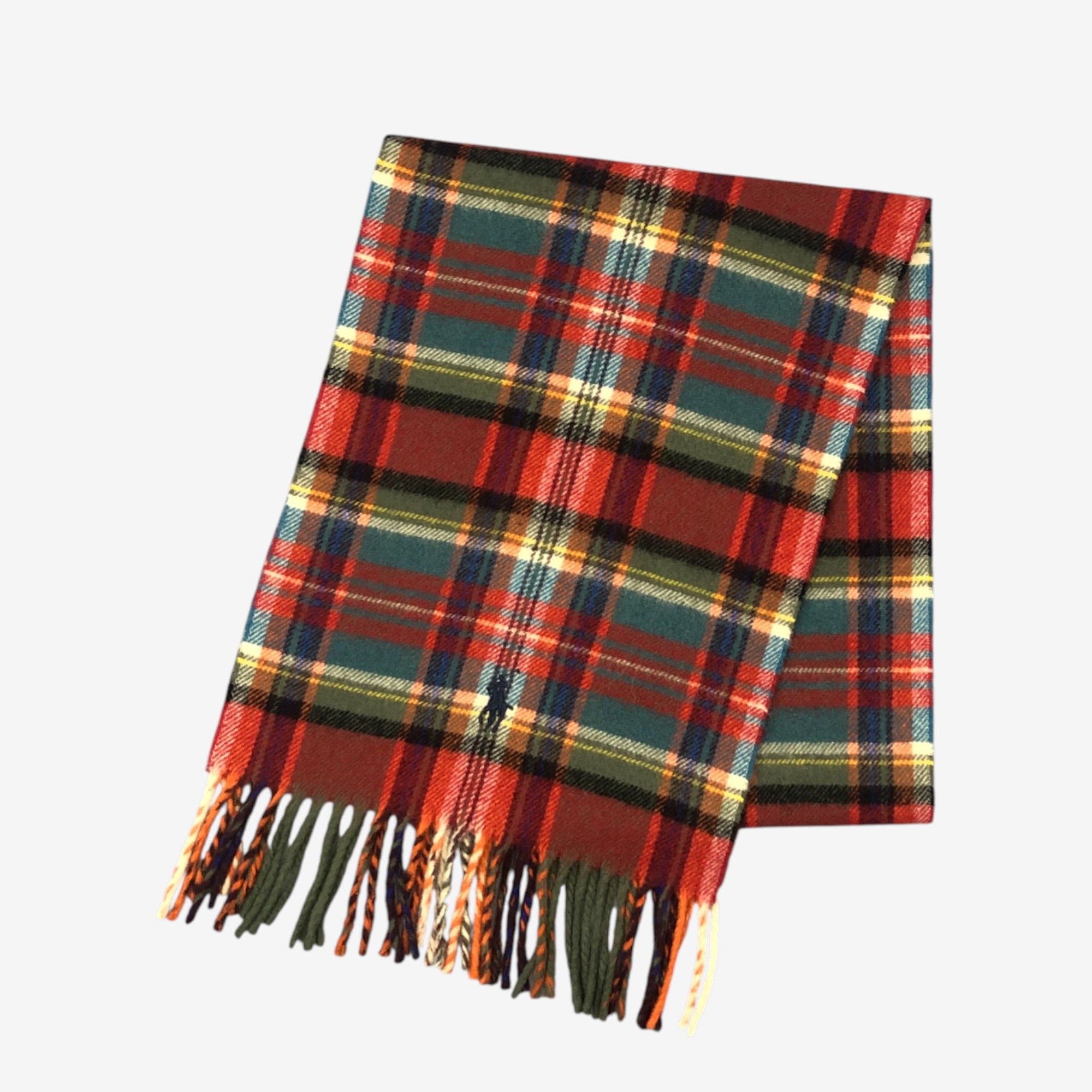 Polo Ralph Lauren Vintage Polo Ralph Lauren Scarf Muffler Wool Plaid Scarves Size ONE SIZE - 3 Thumbnail