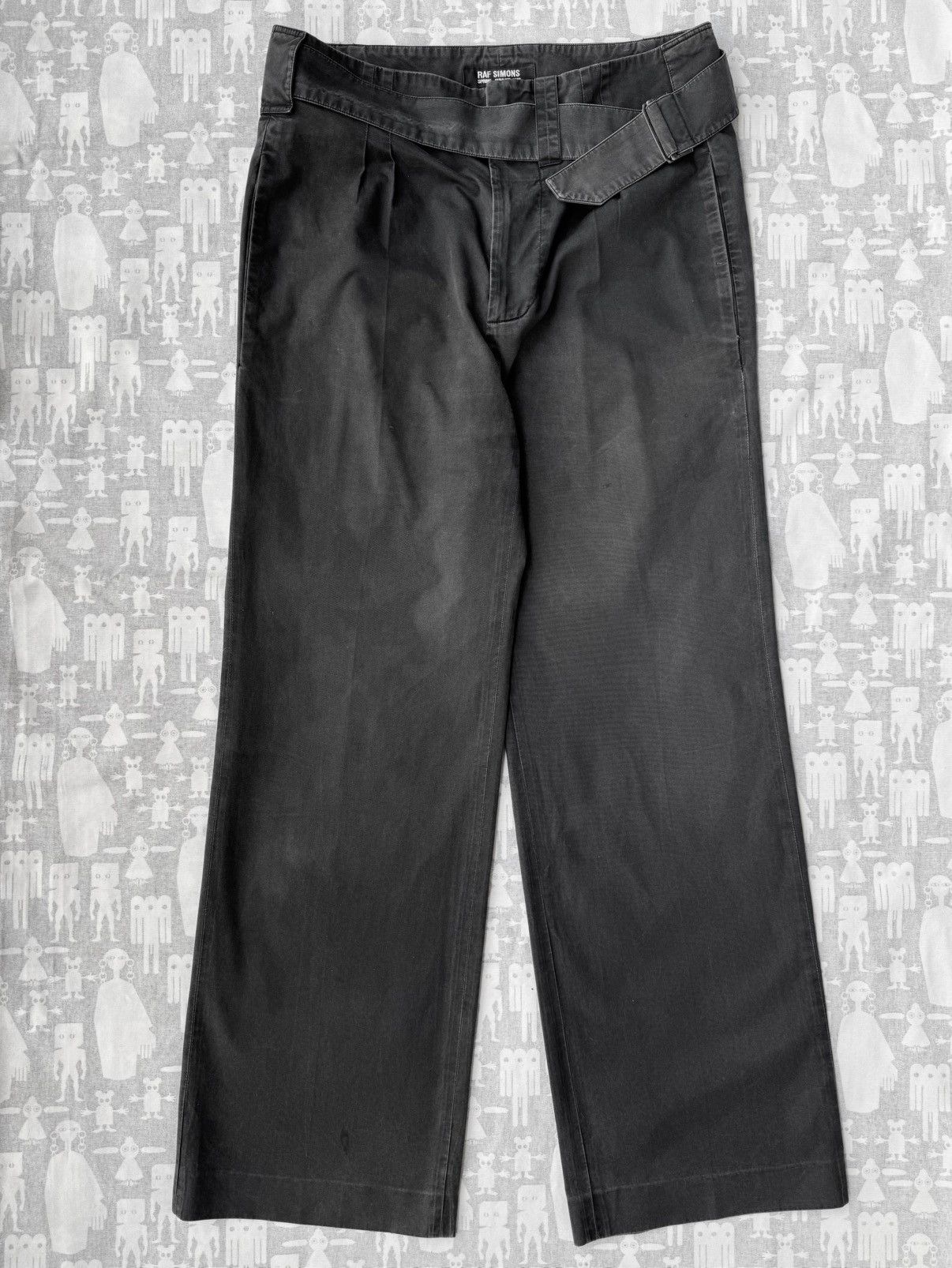 Raf Simons Raf Simons SS04 Drawstring Rope Baggy Pants | Grailed