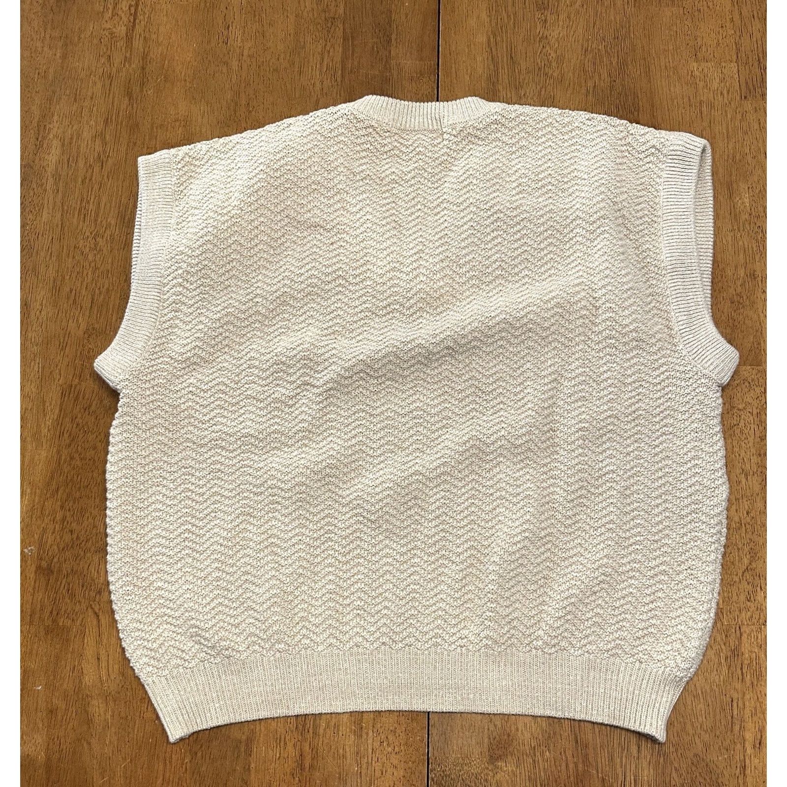 Vintage VINTAGE Gear for Sport Stanford University Sweater Vest Large 90s Beige Sports Mens Size US L / EU 52-54 / 3 - 4 Thumbnail