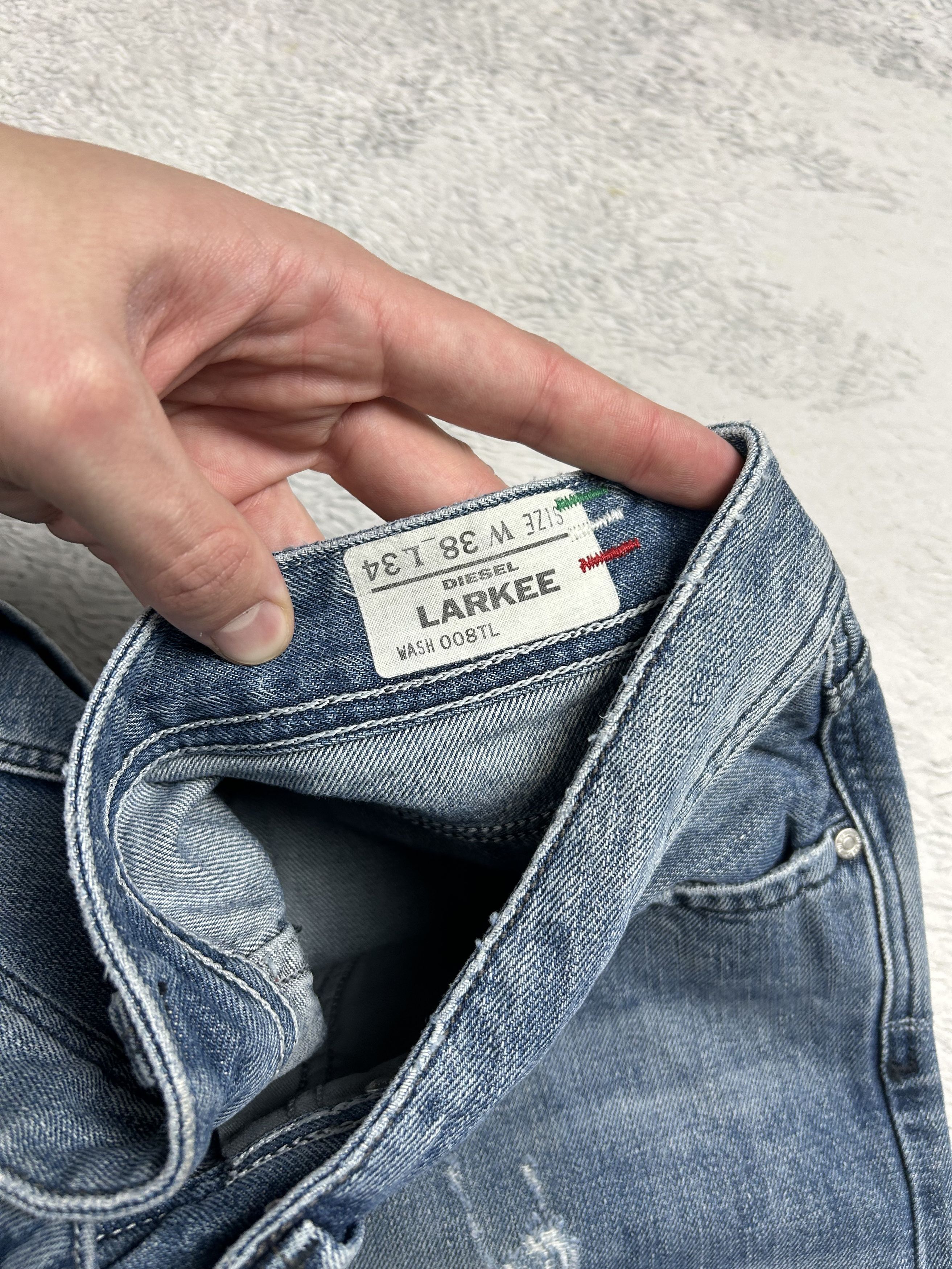 Diesel × Vintage Diesel Lakree Jeans Vintage 009LT Wash Straight Distressed Size US 38 / EU 54 - 8 Thumbnail