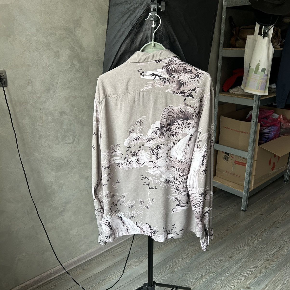 Allsaints Allsaints Java Tiger 100% Viscose Long Sleeve Shirt Size US M / EU 48-50 / 2 - 13 Thumbnail