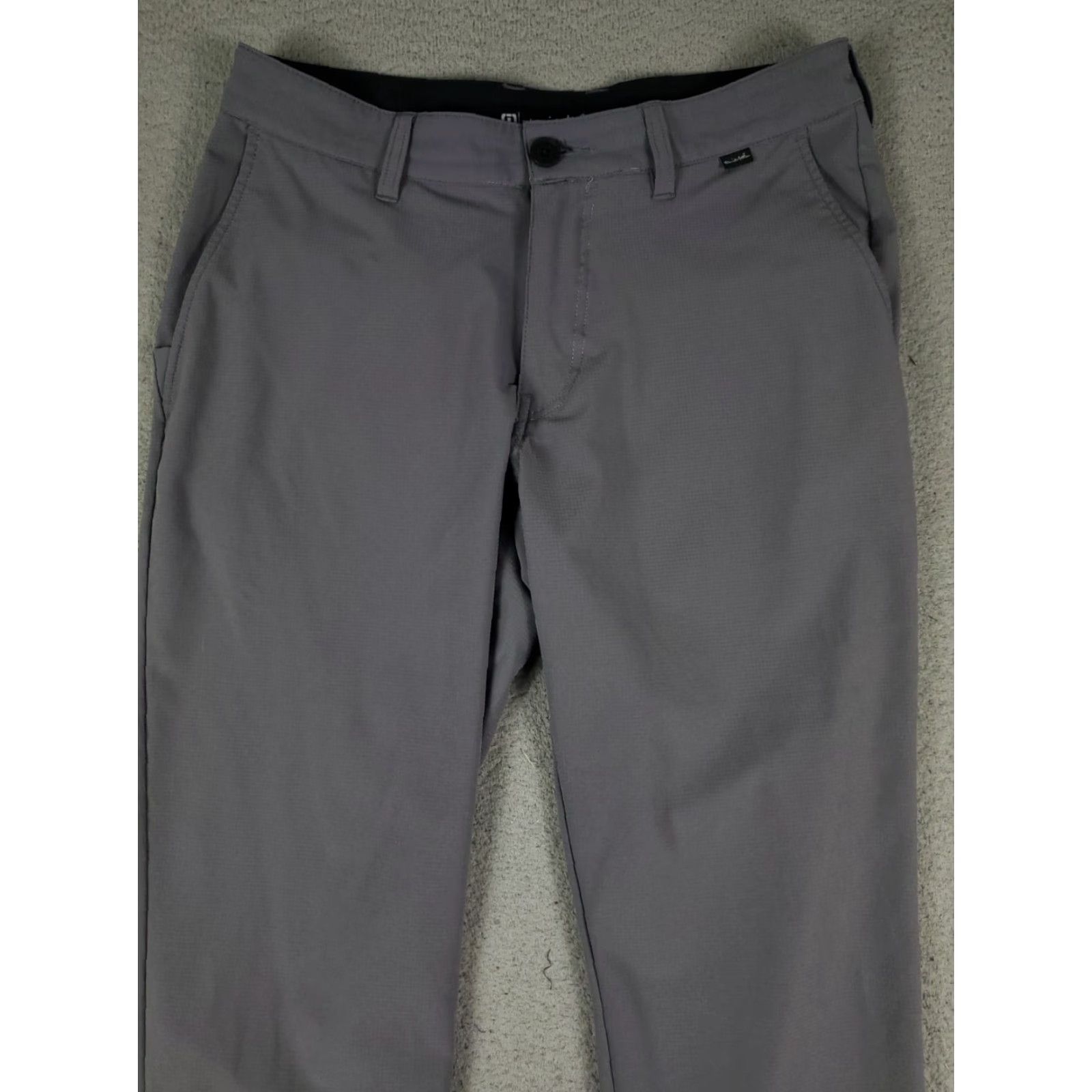 TravisMathew Travis Mathew Pants Mens 30x30 Gray Chino Flat Front Straight Fit Casual, Business, Formal, Travel, Wedding, Workwear Mens Regular 30 Gray Pants Size US 30 / EU 46 - 2 Thumbnail