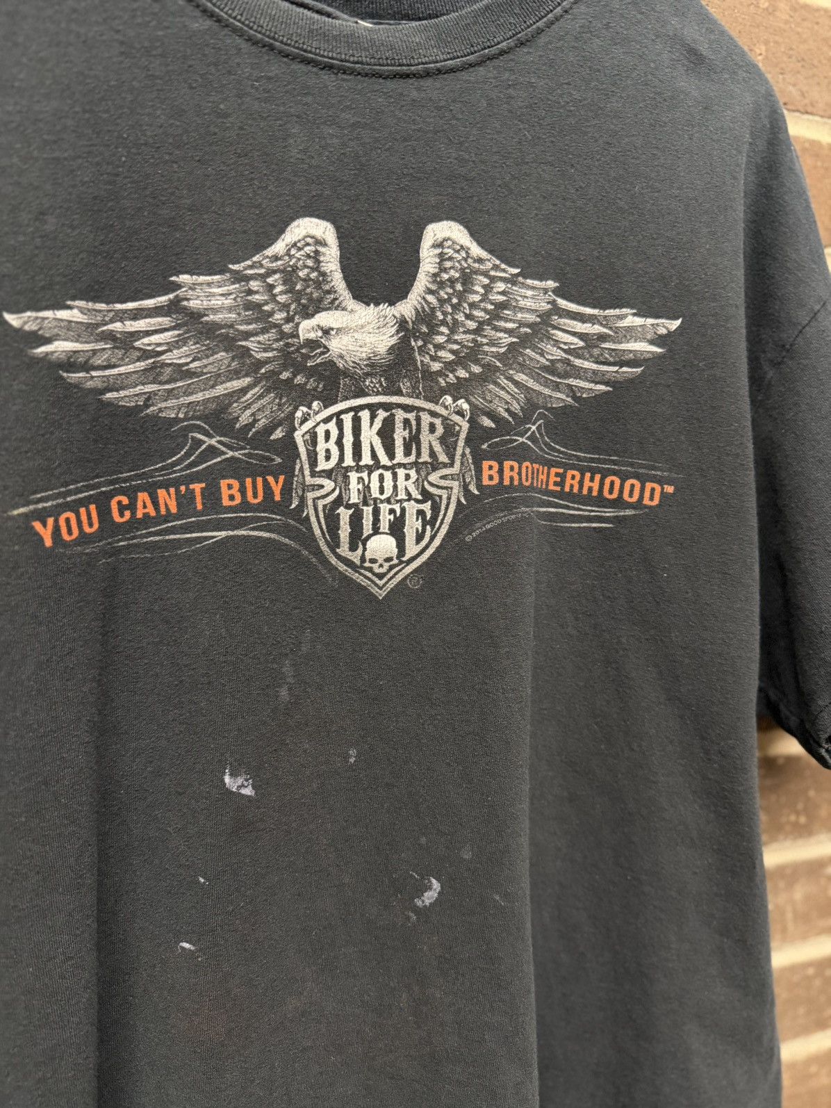 Vintage Thrashed Vintage (2014) Harley Tee Size US XL / EU 56 / 4 - 2 Thumbnail