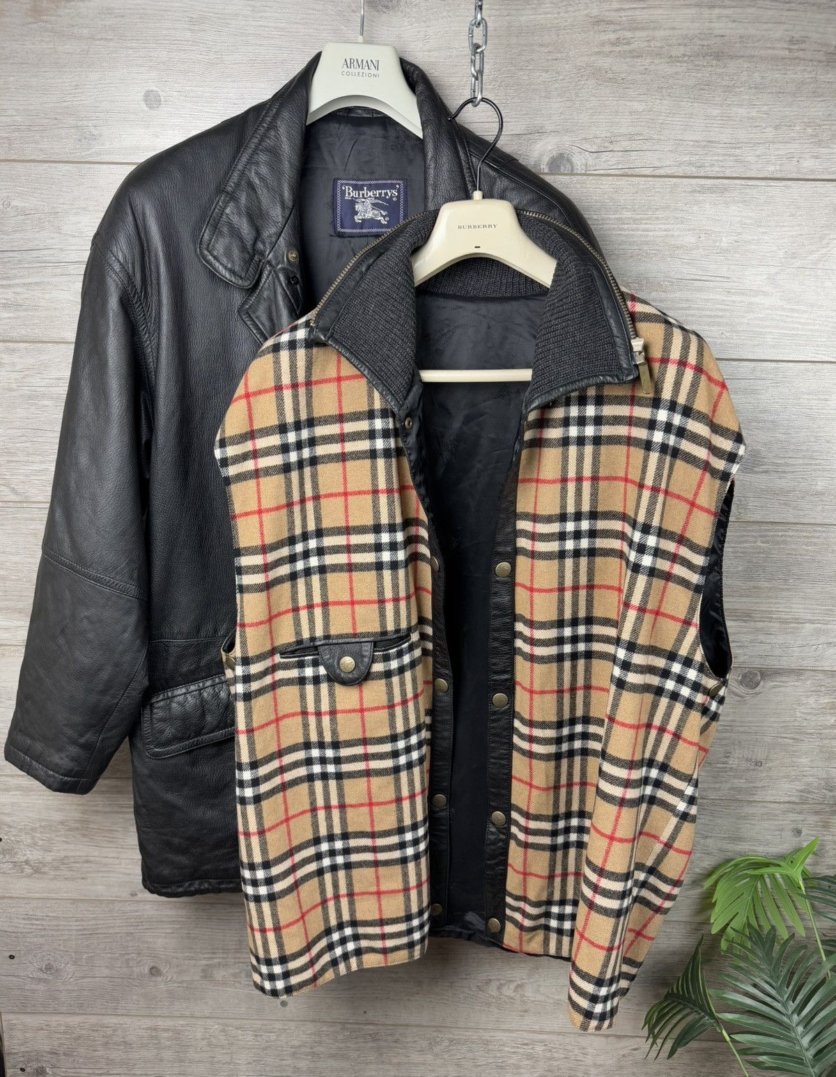 Burberry Burberry Insulated Leather Jacket With An Additional Vest Size US L / EU 52-54 / 3 - 3 Thumbnail