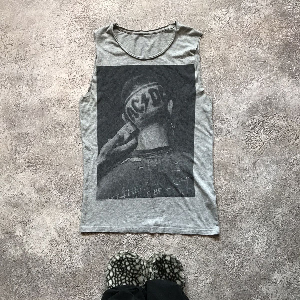Band Tees VINTAGE AC/DC TANK-TOP BAND TOUR ROCK STREETWEAR Size US L / EU 52-54 / 3 - 1 Thumbnail