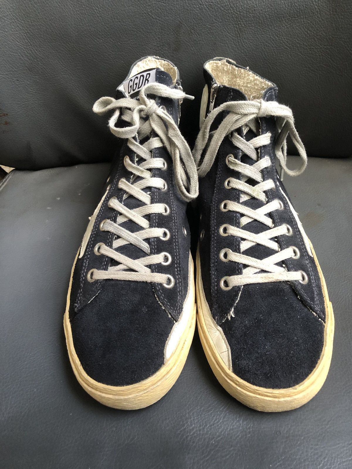 Golden Goose Golden Goose Francy Blue Suede Women’s Sneakers Size 38 Size US 8 / IT 38 - 3 Thumbnail
