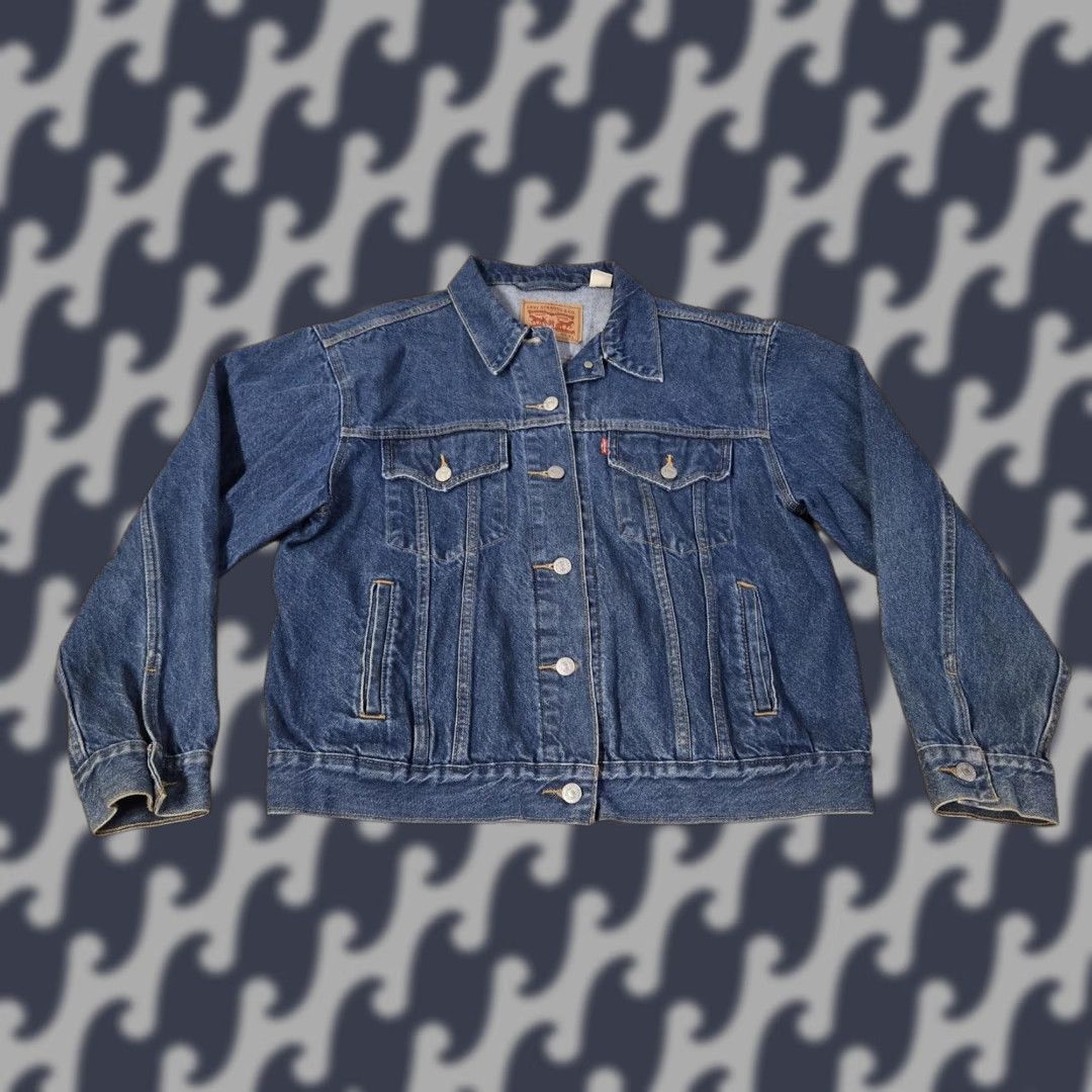 Levi's Denim Jacket Mens XL Blue Trucker Jacket Casual Western Pockets