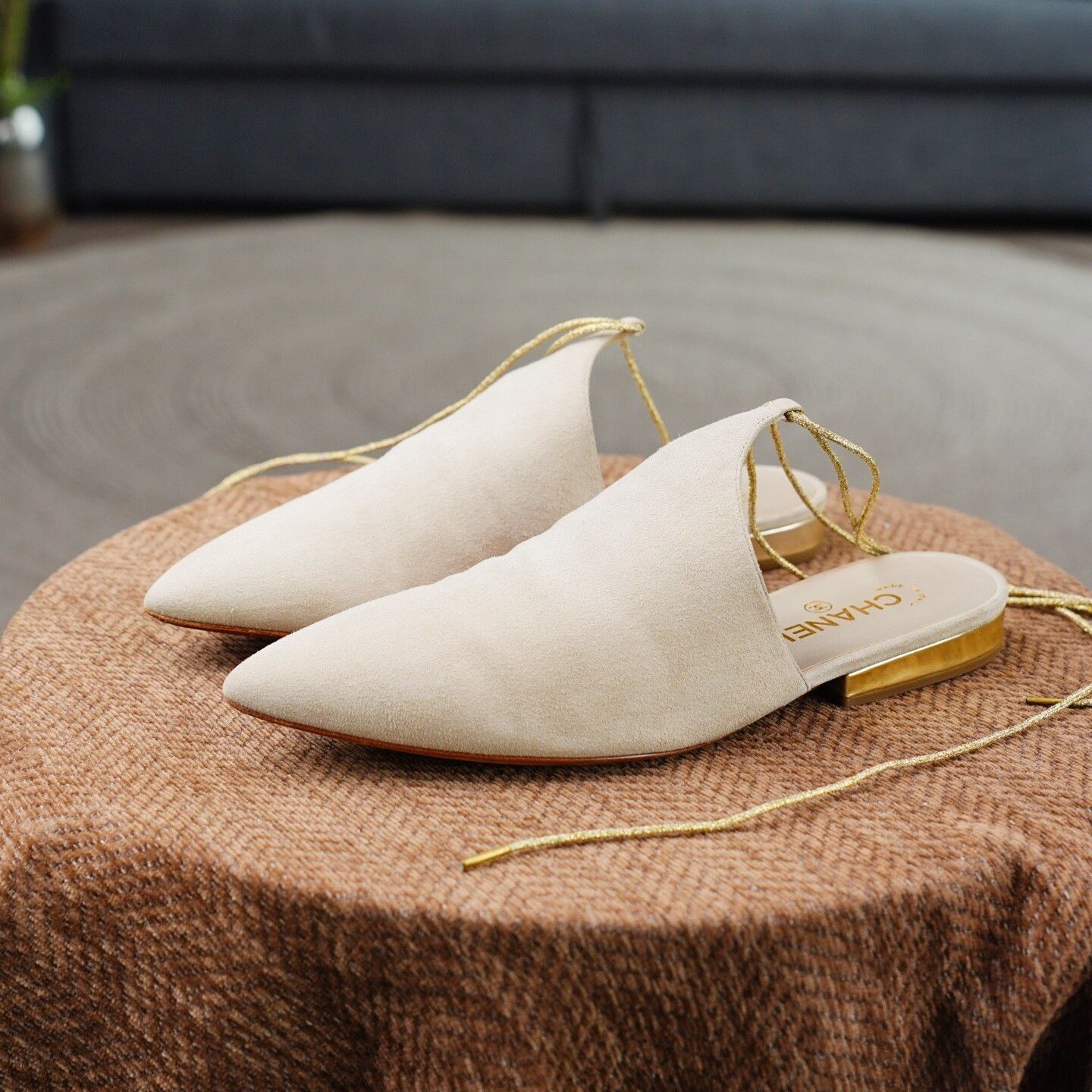 Chanel Chanel Suede Sandals us_10-5 Women Size US 10.5 / IT 40.5 - 1 Thumbnail