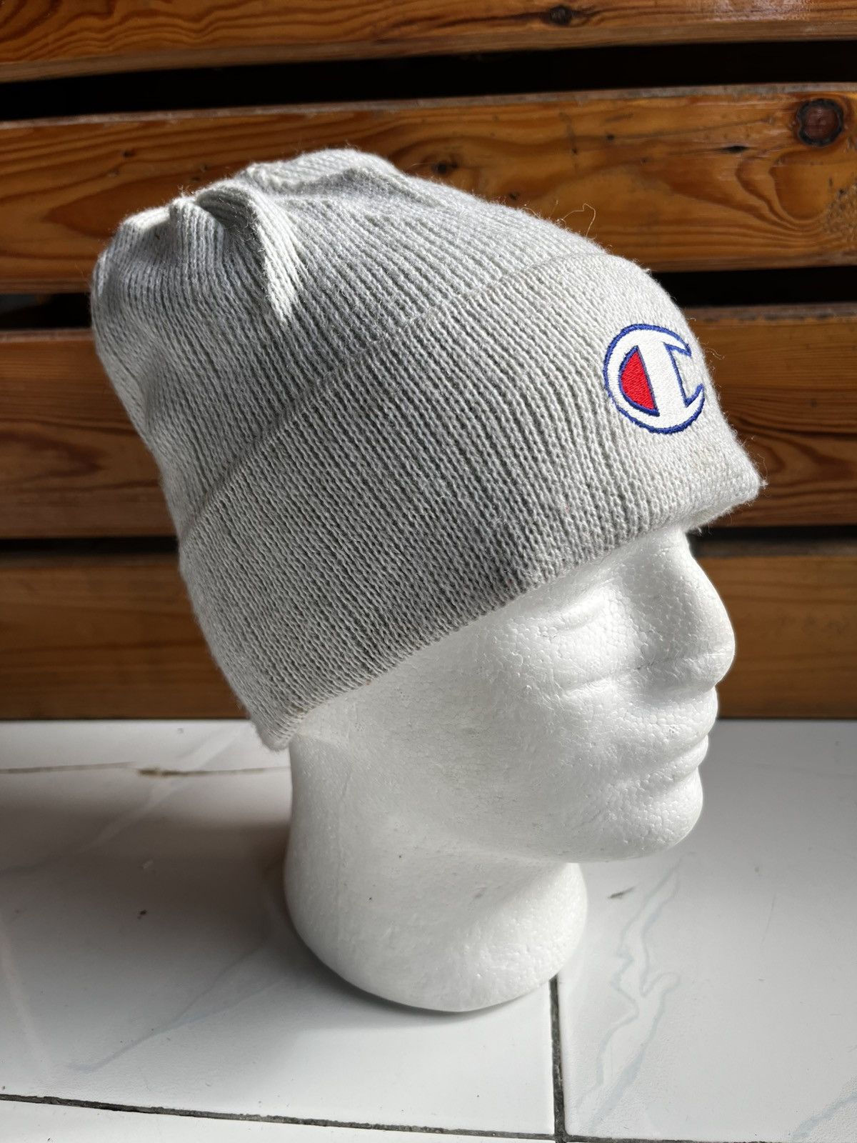 Champion × Japanese Brand Vintage Champion Knitted Beanie Hats Size ONE SIZE - 2 Thumbnail