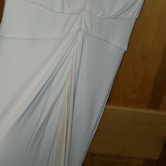 Badgley Mischka Badgley Mischka Collection Embellished Sheer Blush Maxi Even Size S / US 4 / IT 40 - 6 Thumbnail
